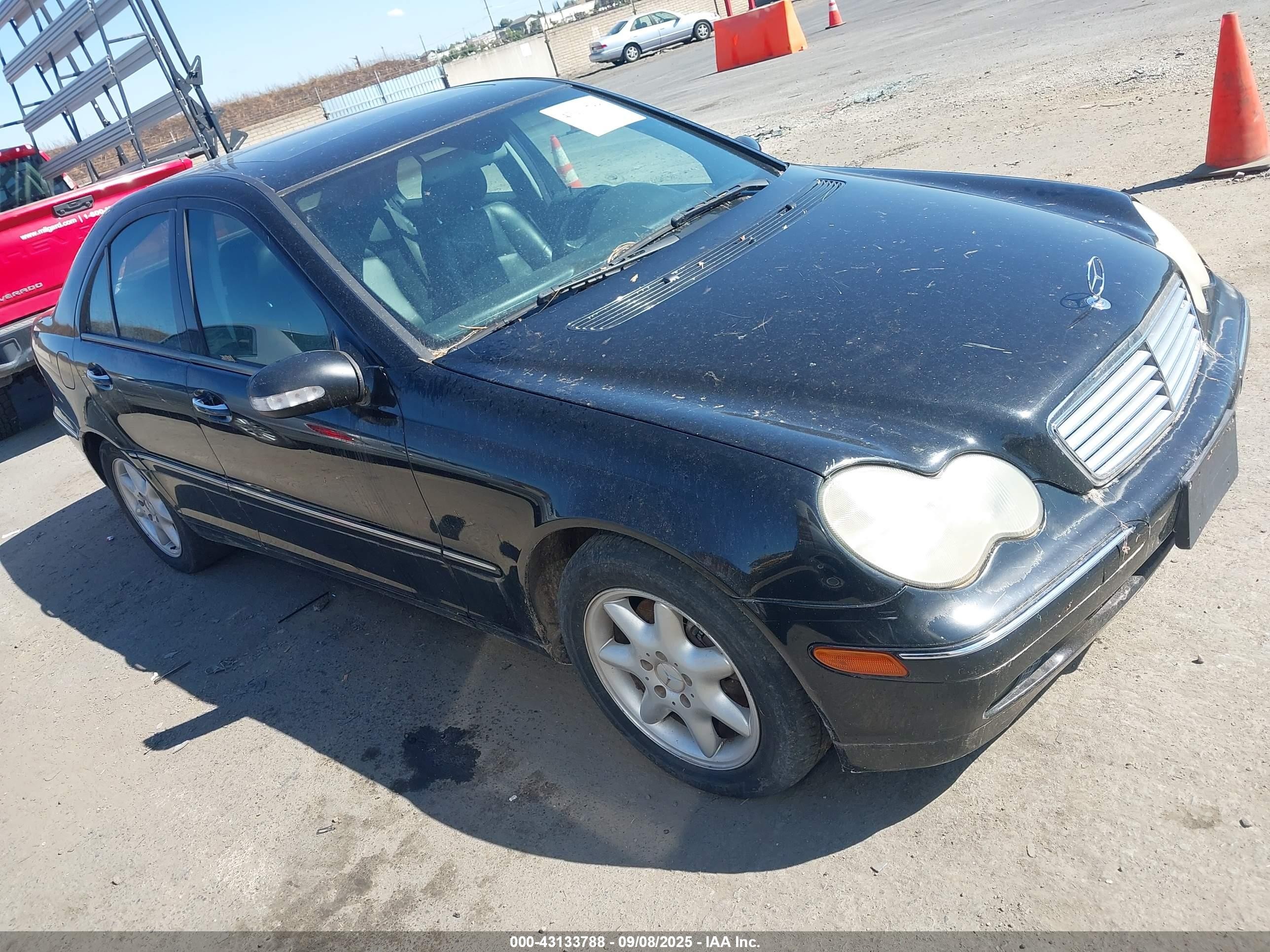 2004 Mercedes-benz C 240 4matic Черный vin: WDBRF81J84F470824