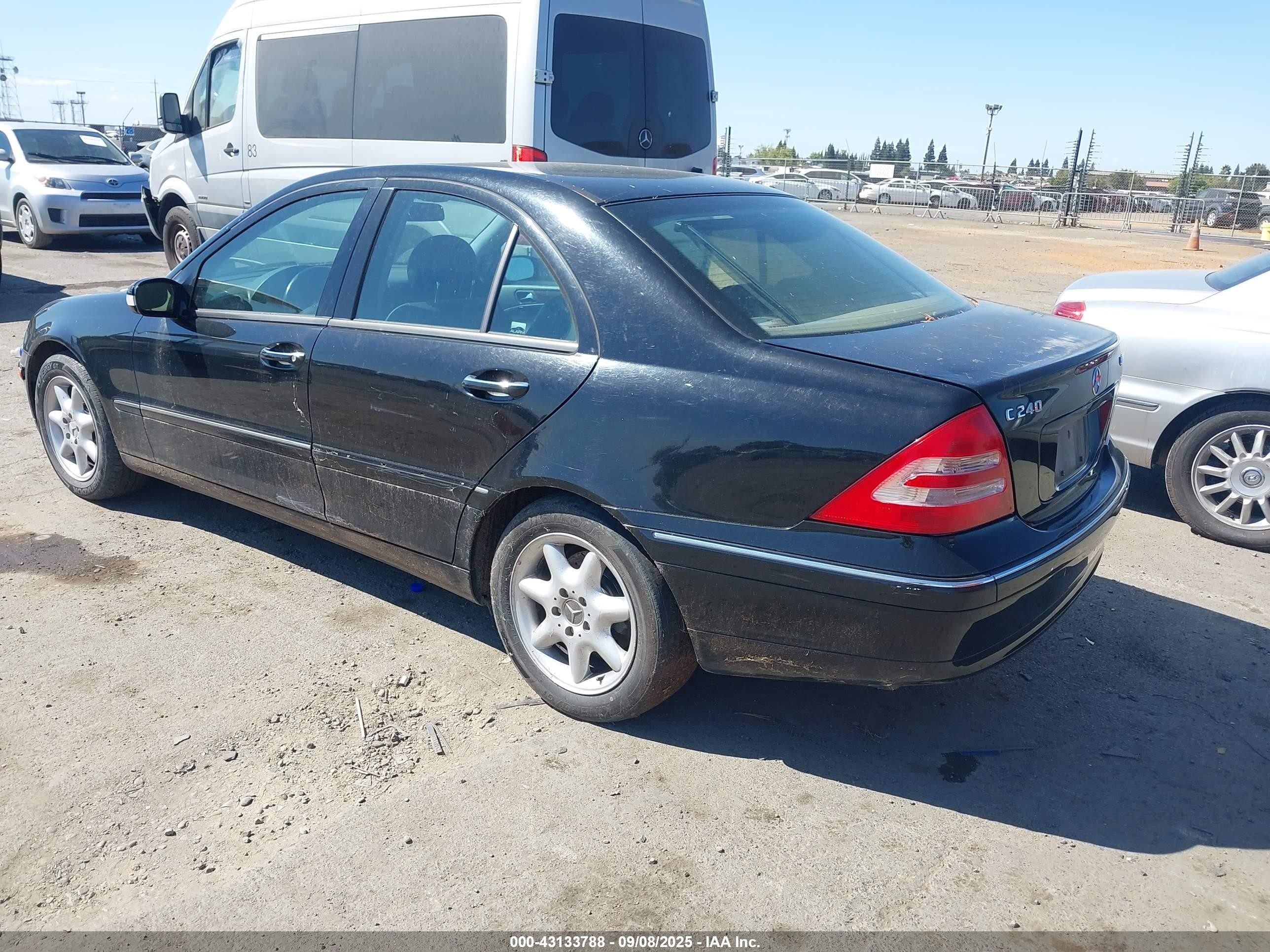 2004 Mercedes-benz C 240 4matic Black vin: WDBRF81J84F470824
