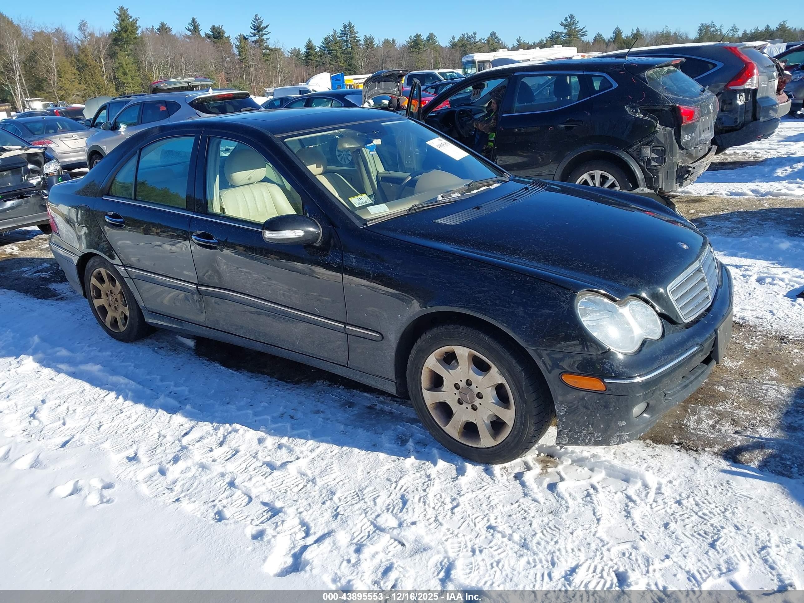 2005 Mercedes-benz C 240 Luxury 4matic Black vin: WDBRF81J85F673908