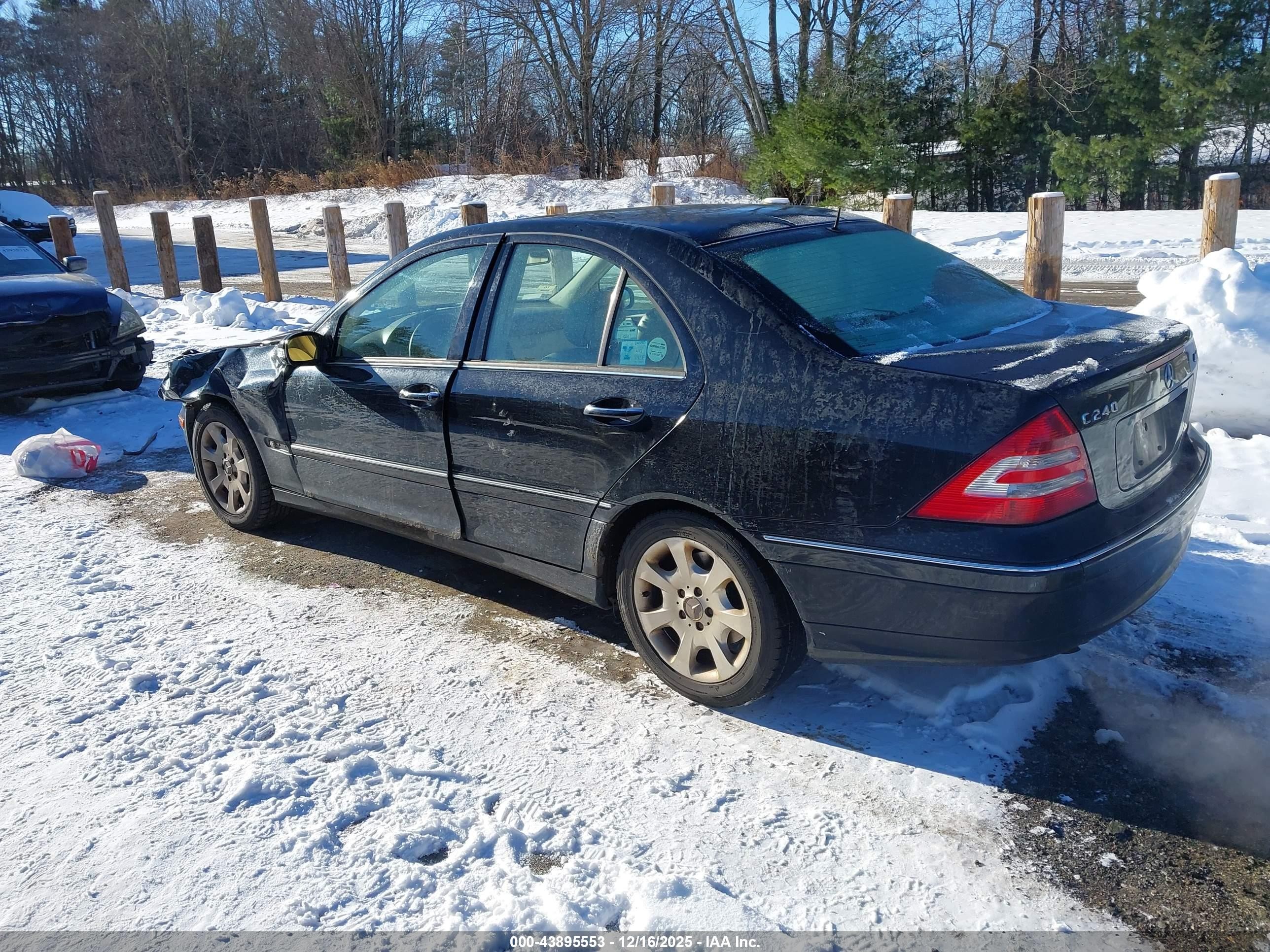 2005 Mercedes-benz C 240 Luxury 4matic Black vin: WDBRF81J85F673908