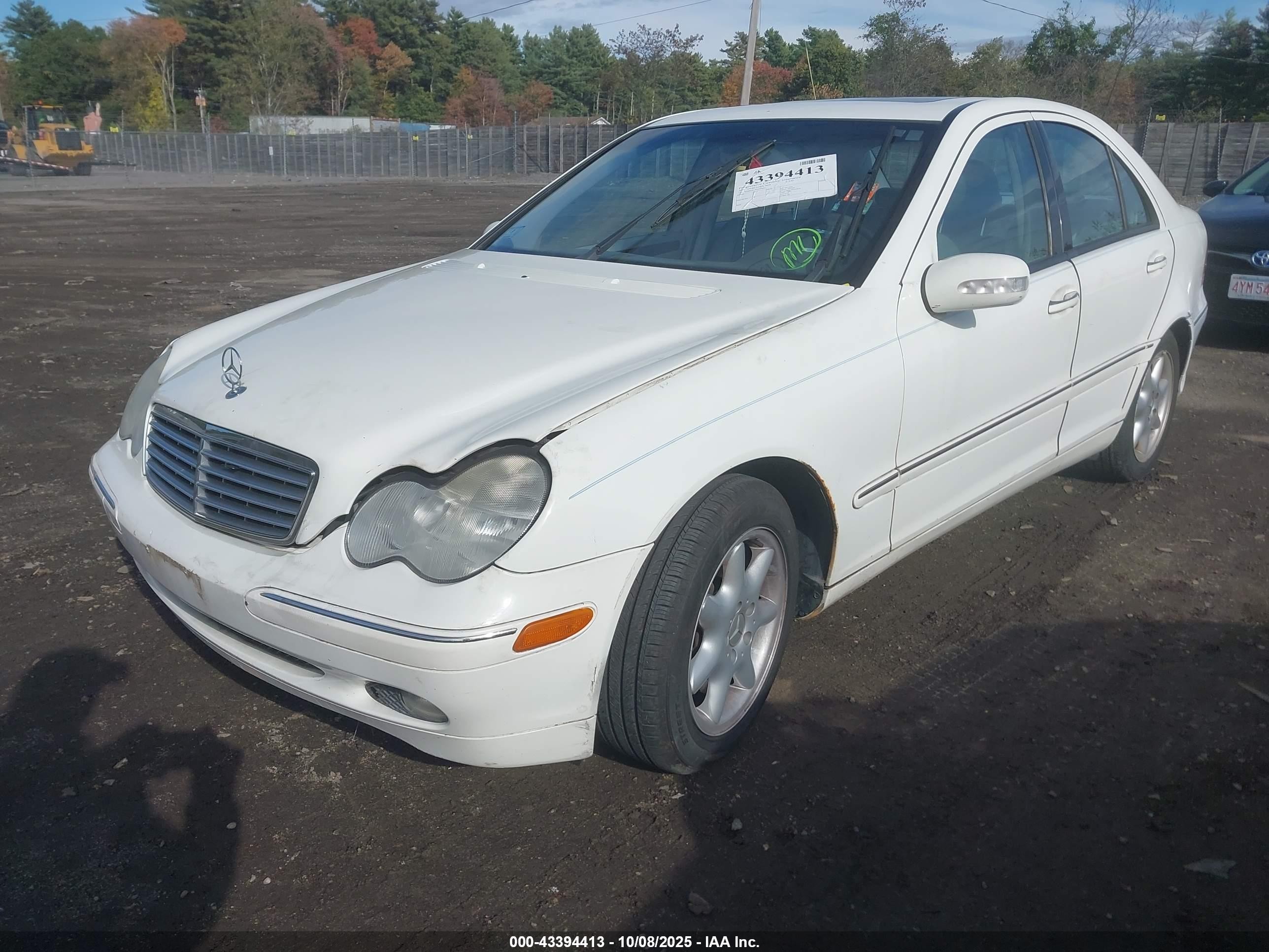 2003 Mercedes-benz C 240   Silver vin: WDBRF81J93F410923