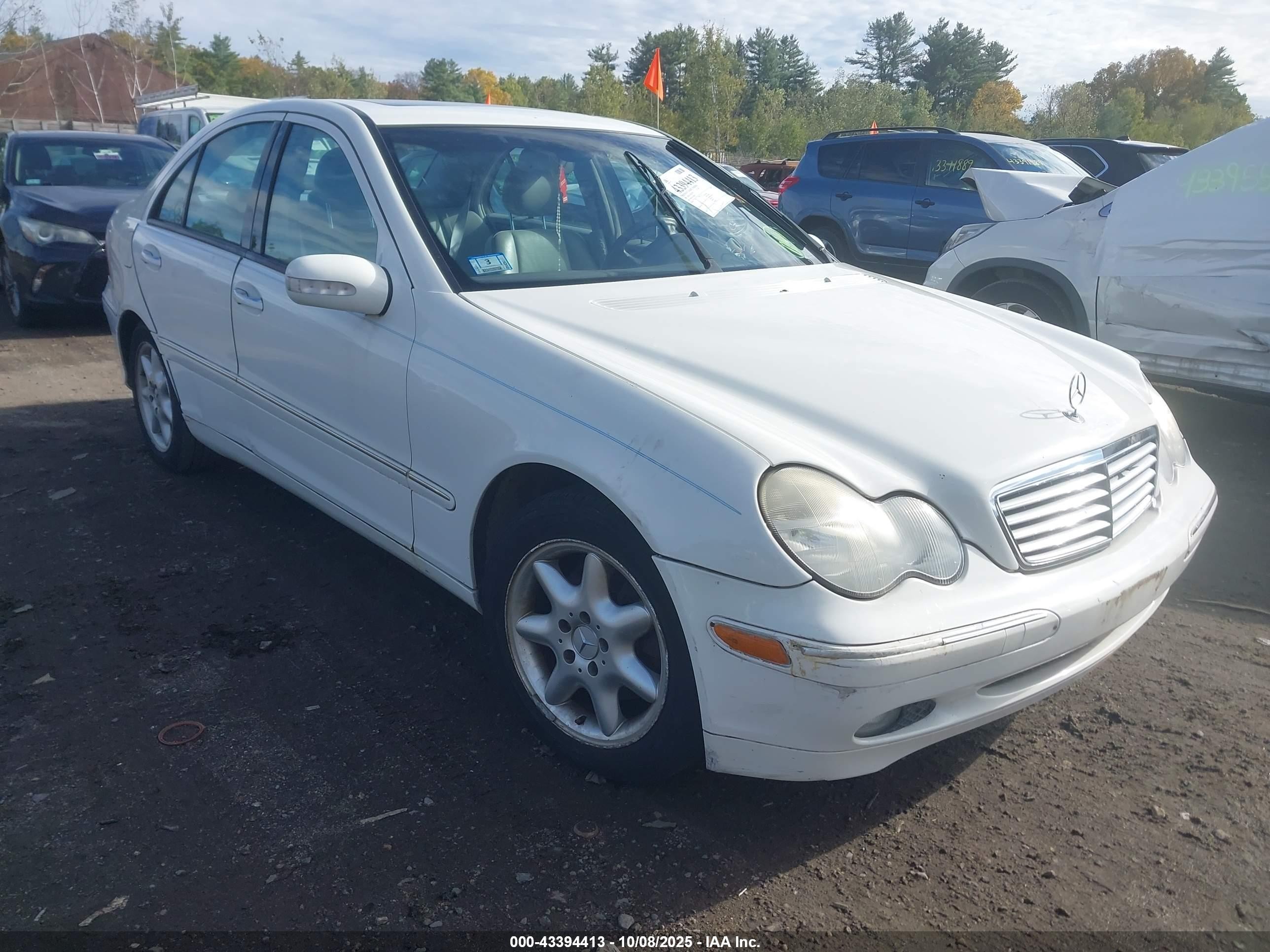 2003 Mercedes-benz C 240   Silver vin: WDBRF81J93F410923