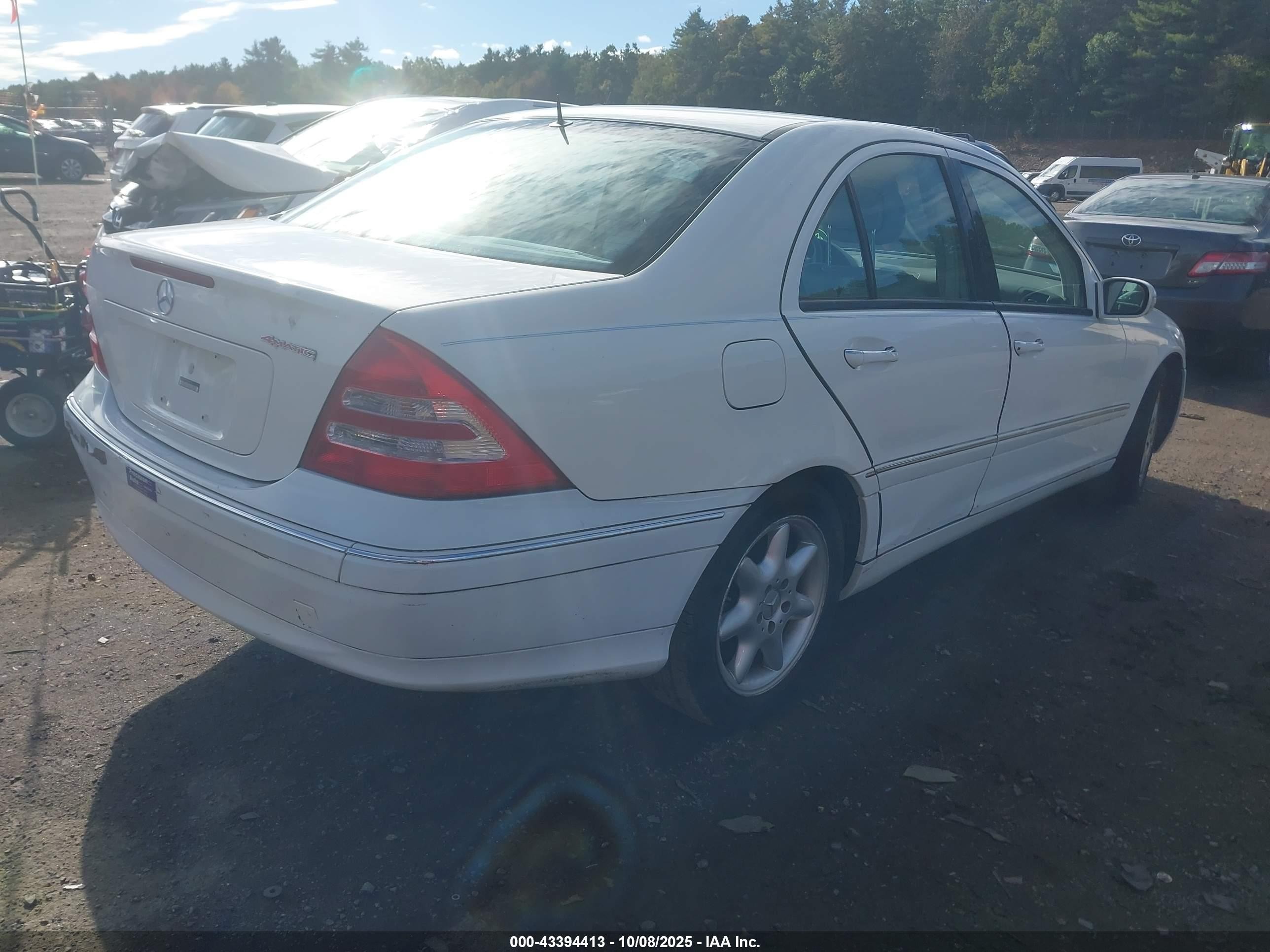 2003 Mercedes-benz C 240   Silver vin: WDBRF81J93F410923