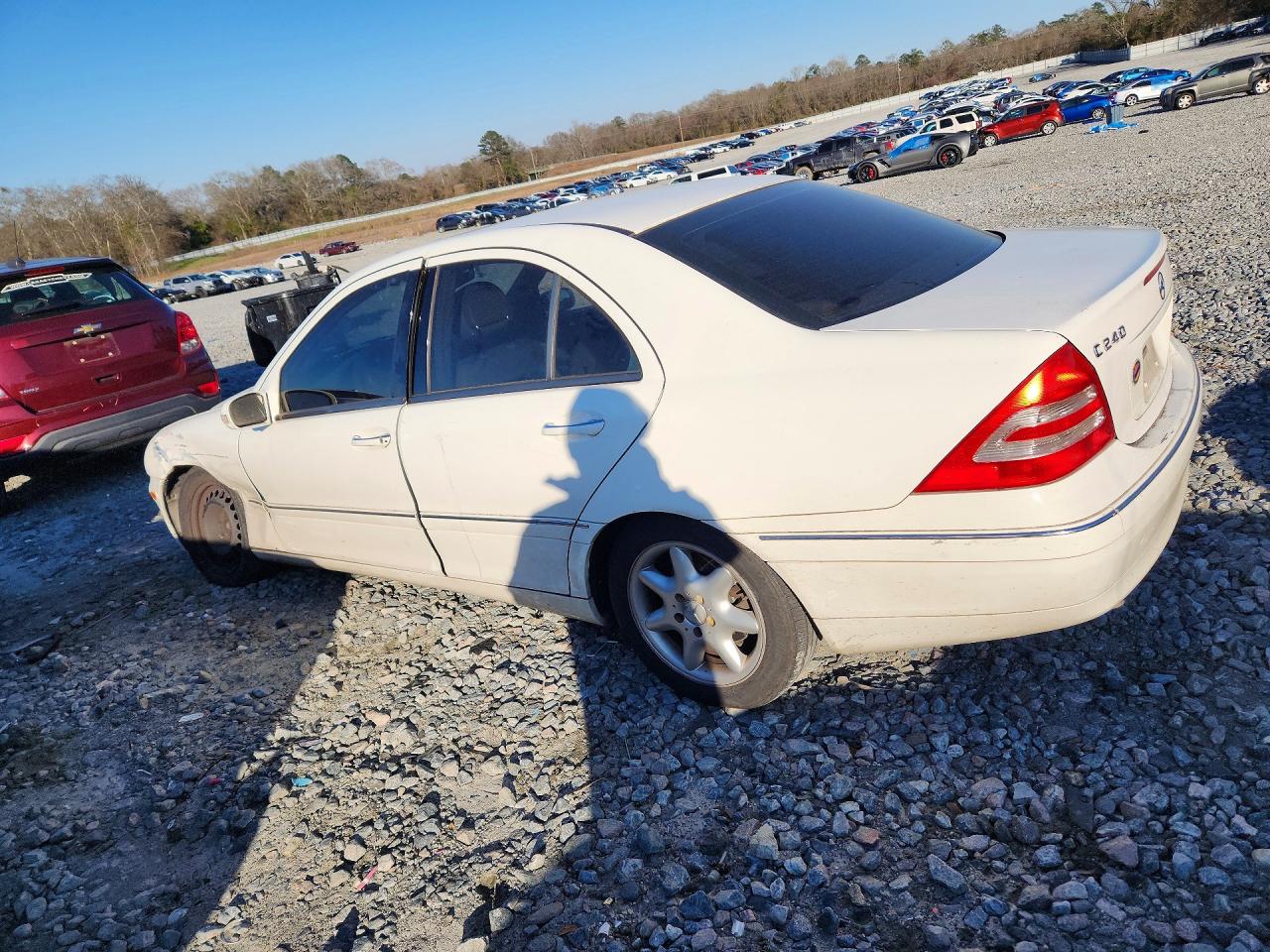 2003 Mercedes-benz C 240 4matic White vin: WDBRF81J93F419220