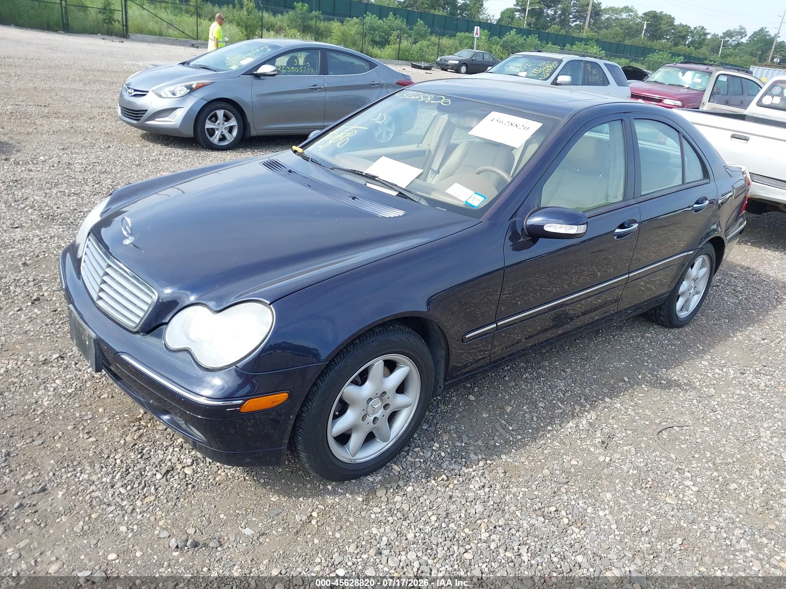 2003 Mercedes-benz C 240 4matic Blue vin: WDBRF81J93F430850
