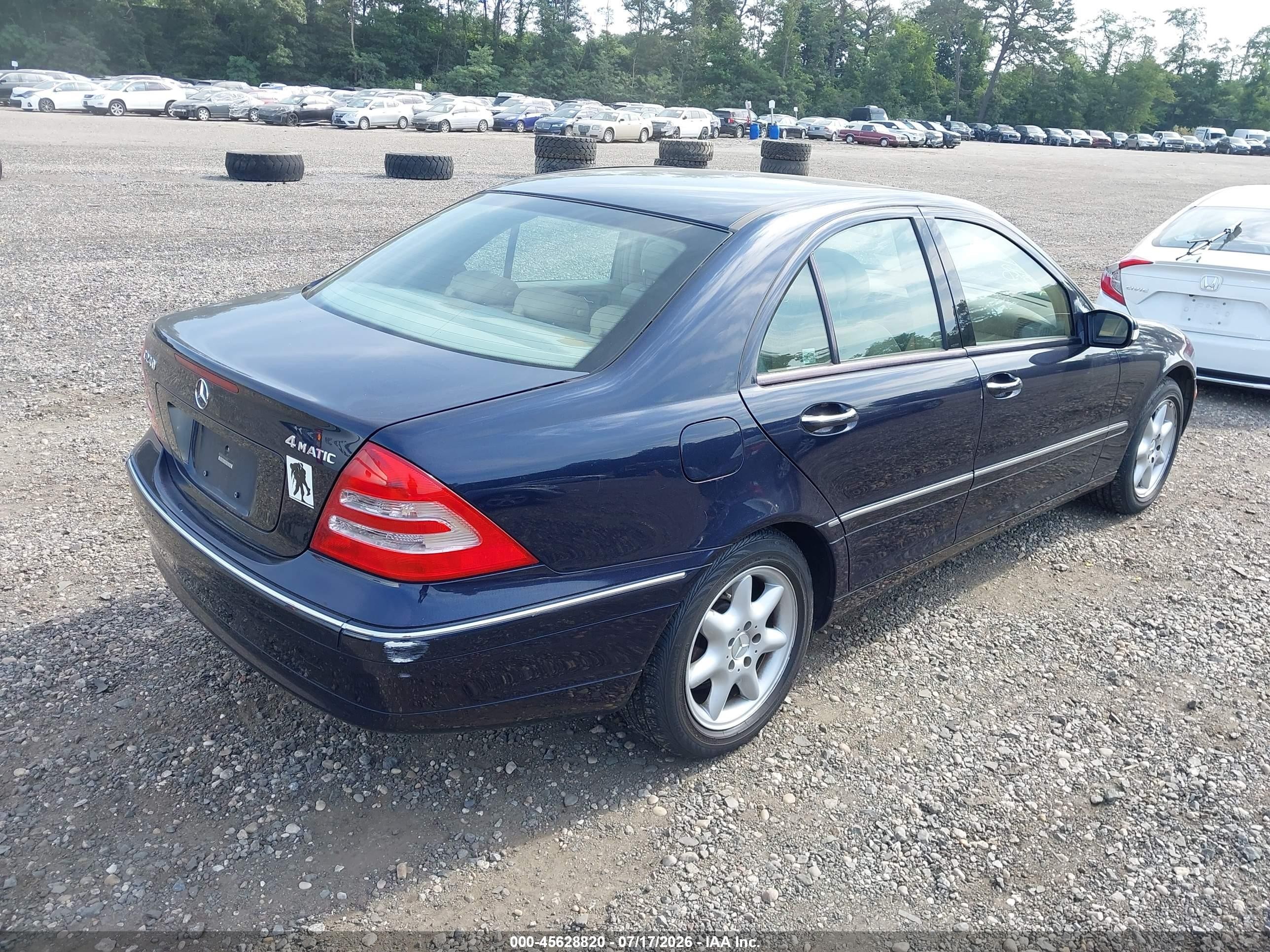 2003 Mercedes-benz C 240 4matic Blue vin: WDBRF81J93F430850
