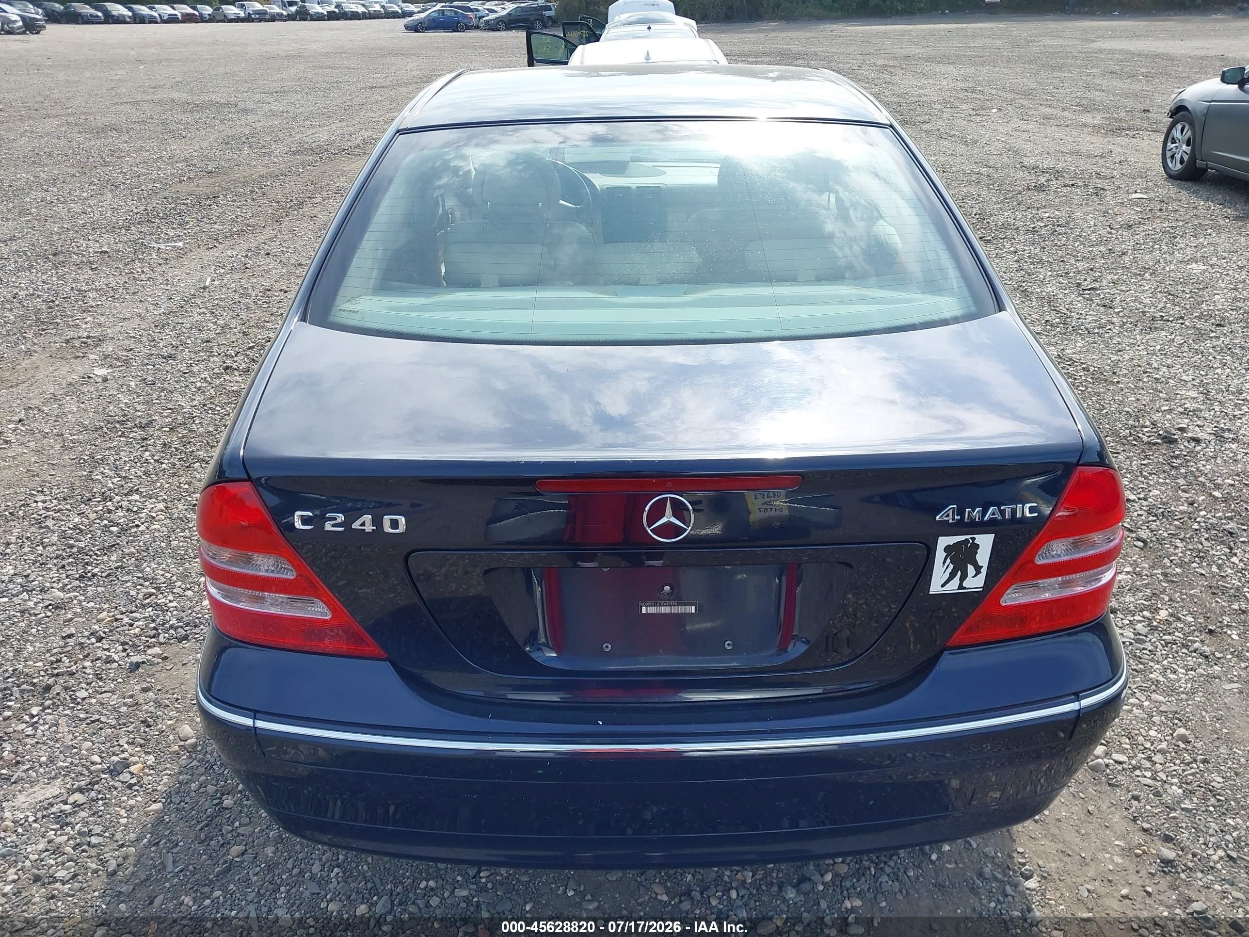 2003 Mercedes-benz C 240 4matic Blue vin: WDBRF81J93F430850