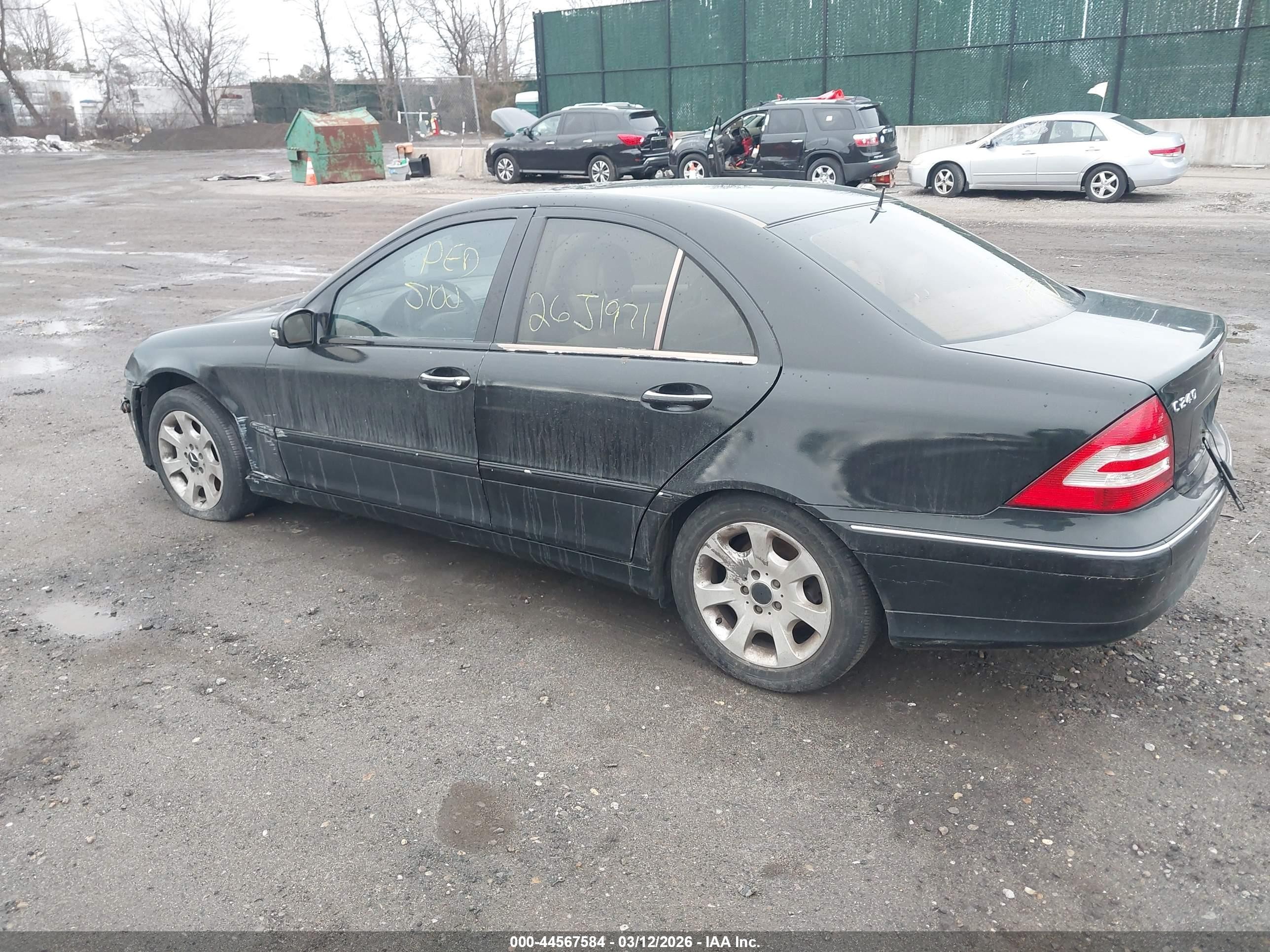 2005 Mercedes-benz C 240 Luxury 4matic Black vin: WDBRF81J95F701392