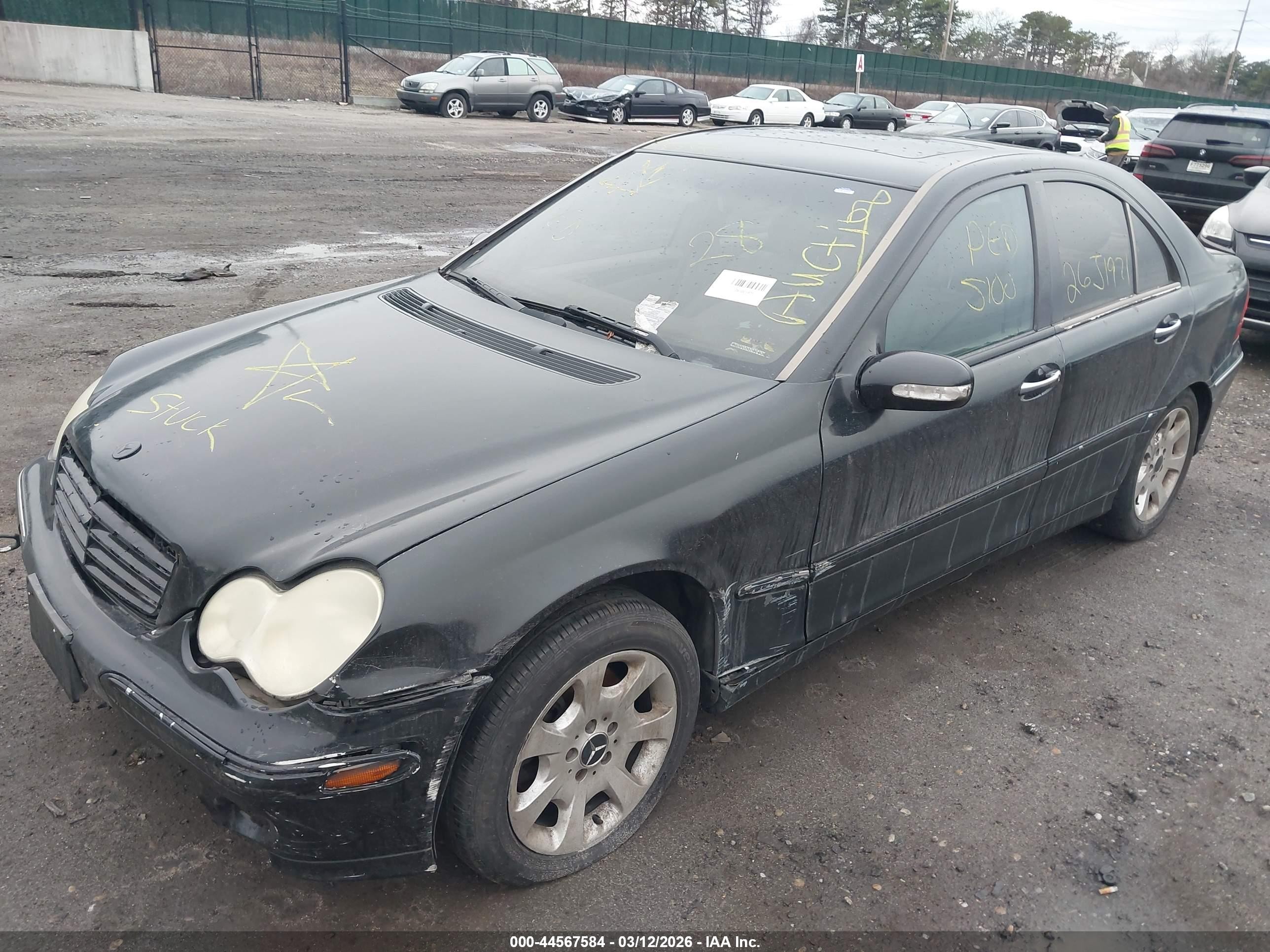 2005 Mercedes-benz C 240 Luxury 4matic Black vin: WDBRF81J95F701392