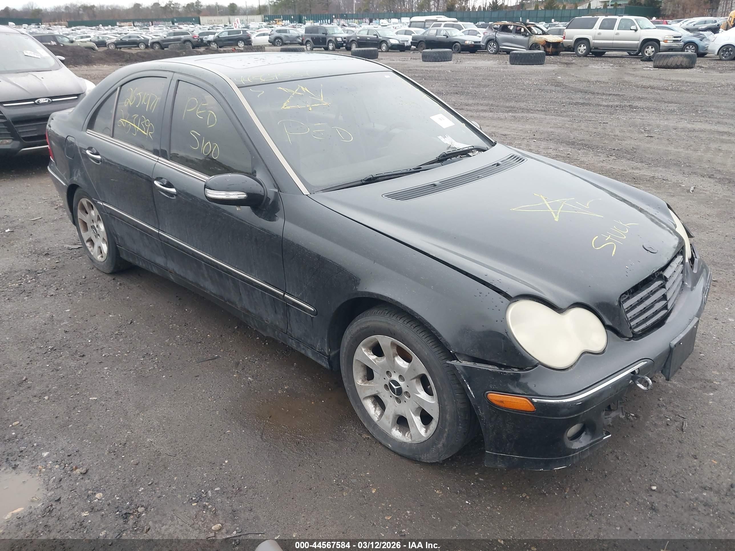 2005 Mercedes-benz C 240 Luxury 4matic Black vin: WDBRF81J95F701392