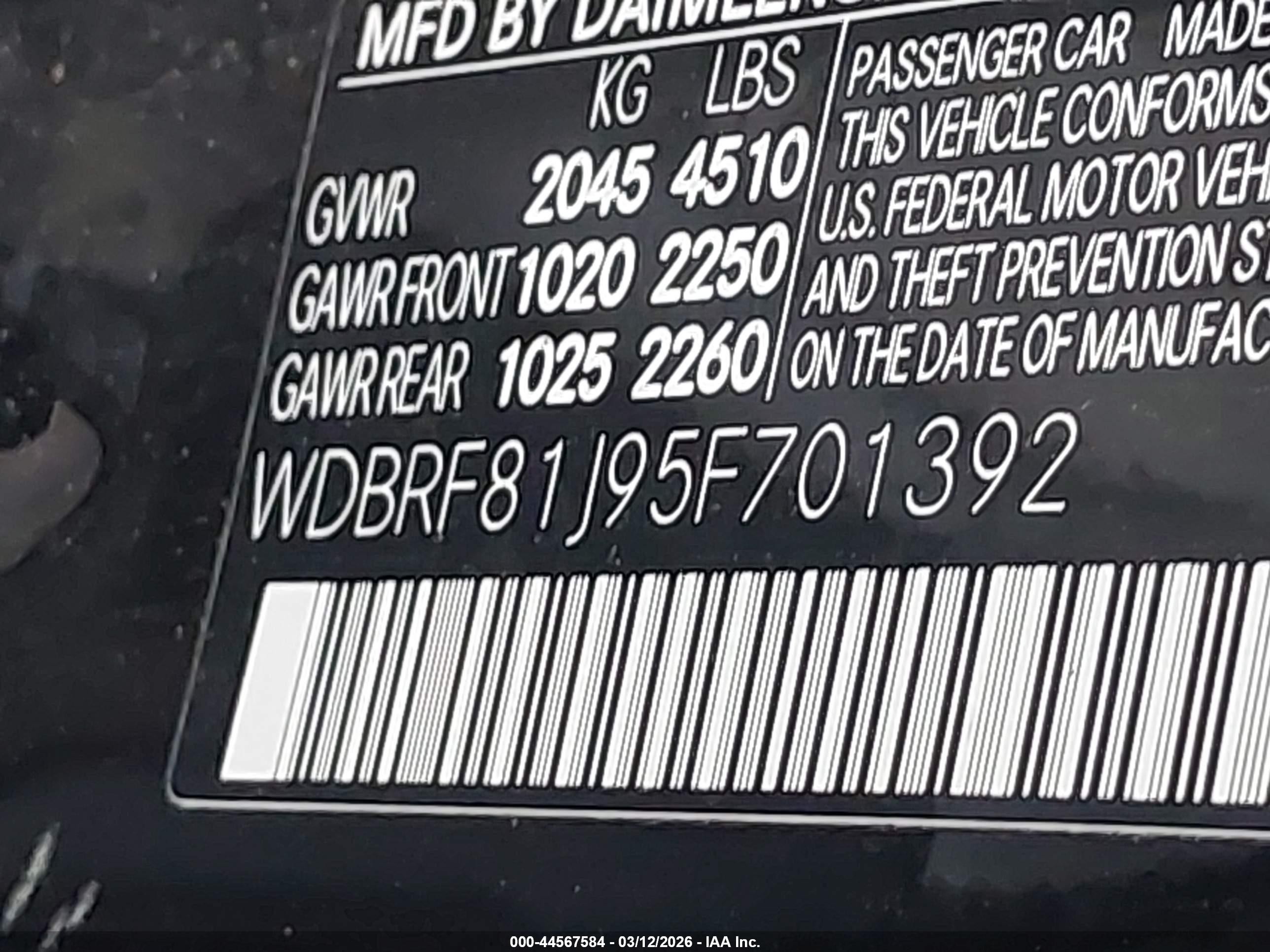 2005 Mercedes-benz C 240 Luxury 4matic Black vin: WDBRF81J95F701392