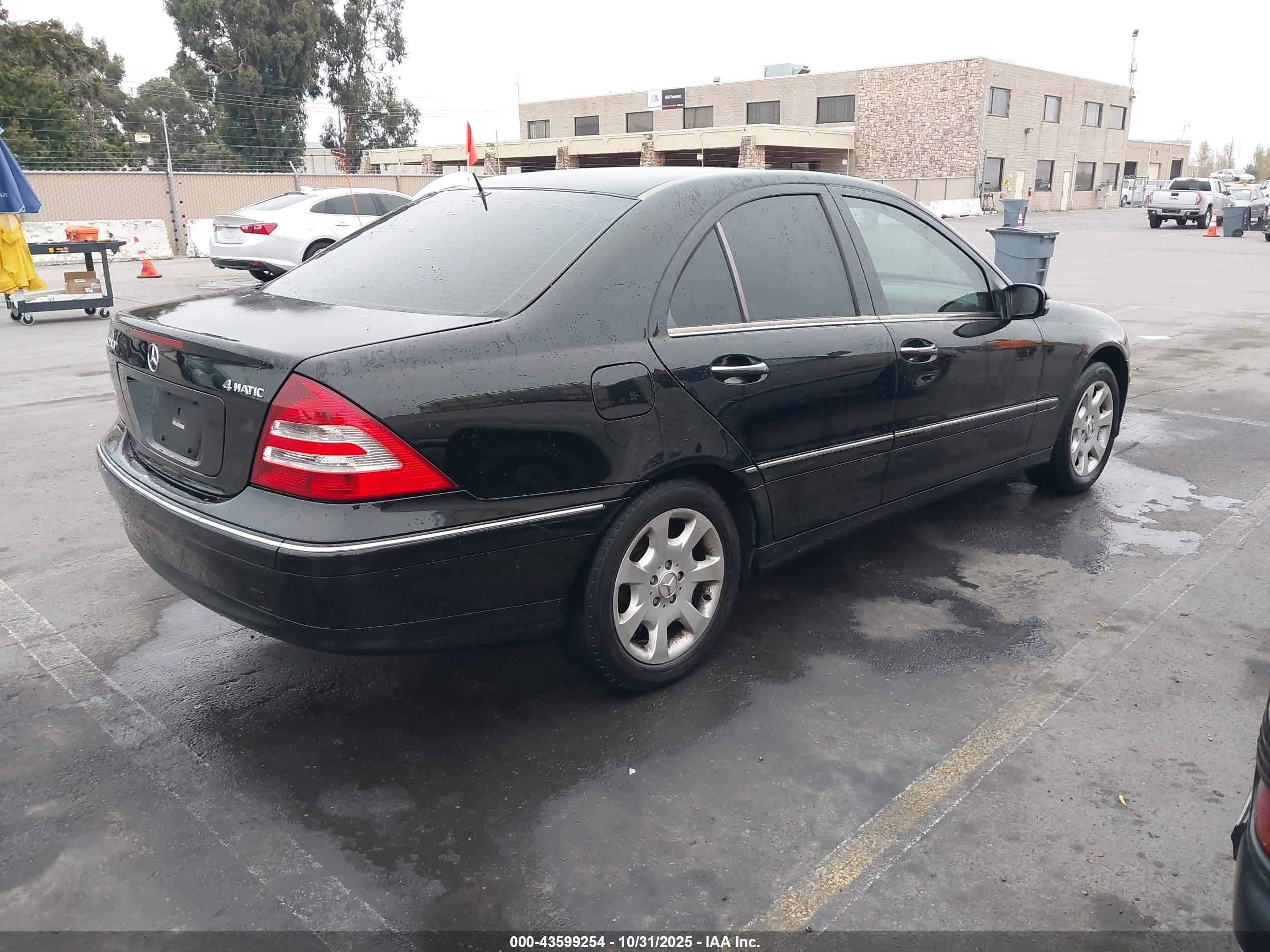 2005 Mercedes-benz C 240 Luxury 4matic Black vin: WDBRF81J95F702929