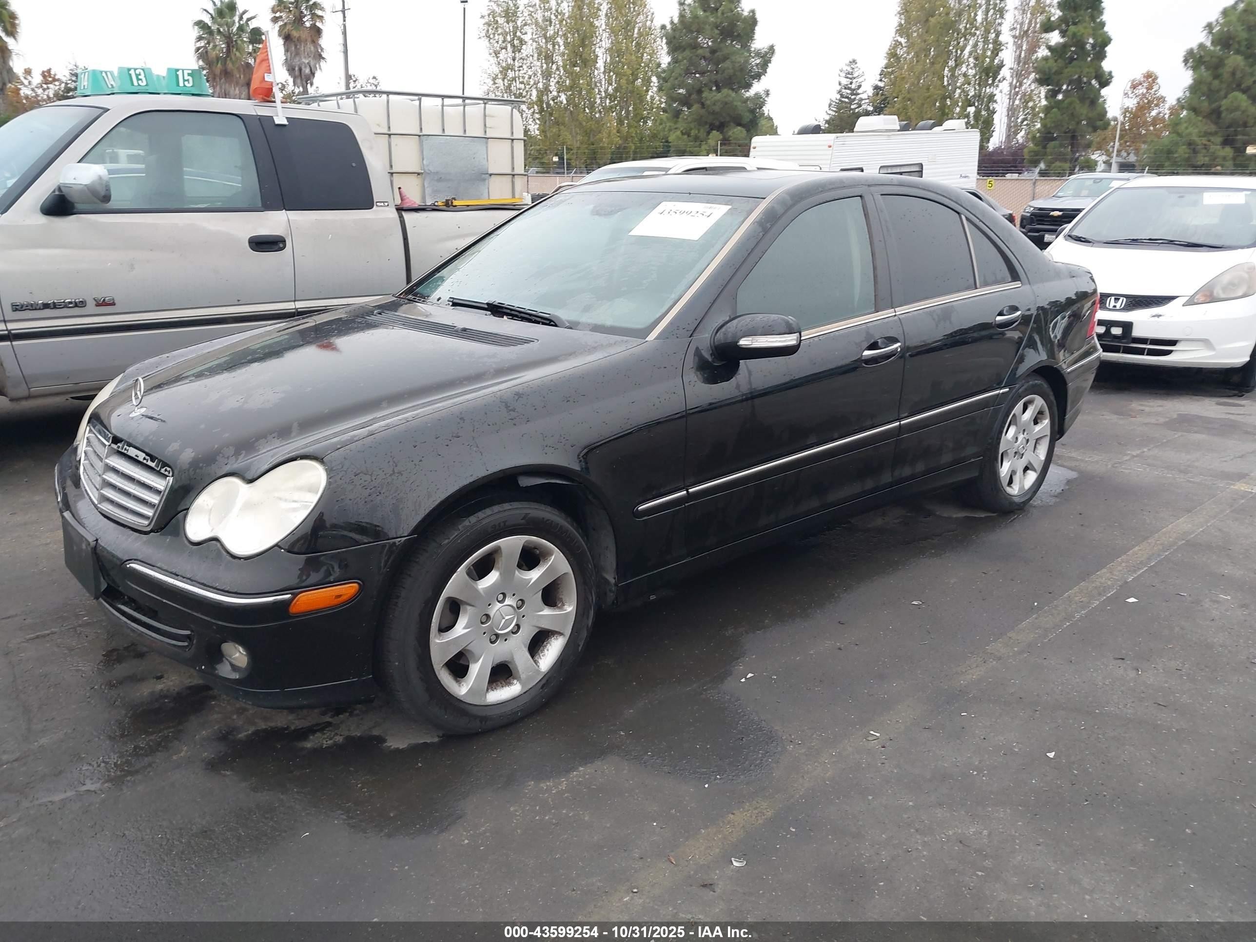 2005 Mercedes-benz C 240 Luxury 4matic Black vin: WDBRF81J95F702929