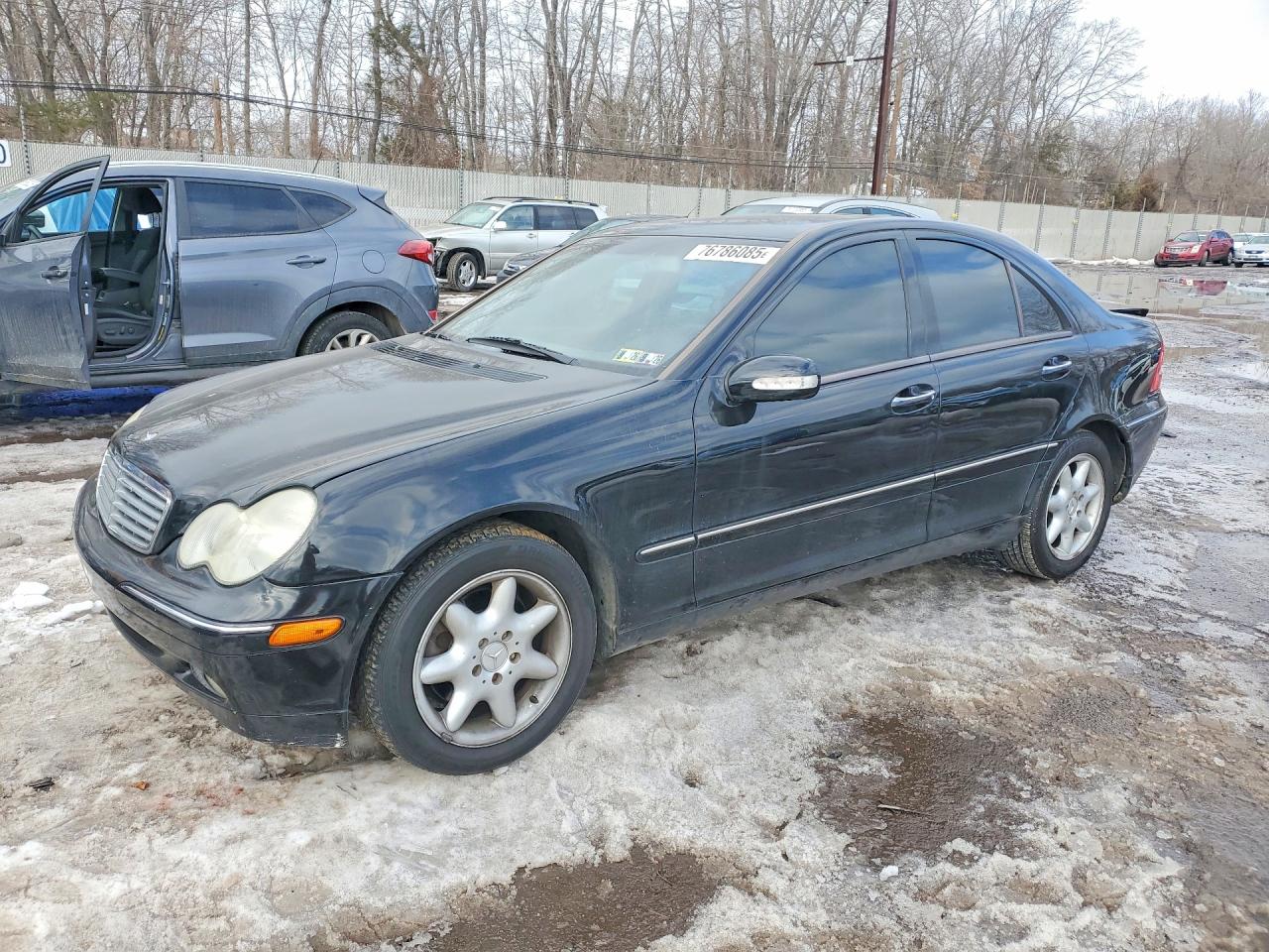 2003 Mercedes-benz C 240 4matic Black vin: WDBRF81JX3F435992