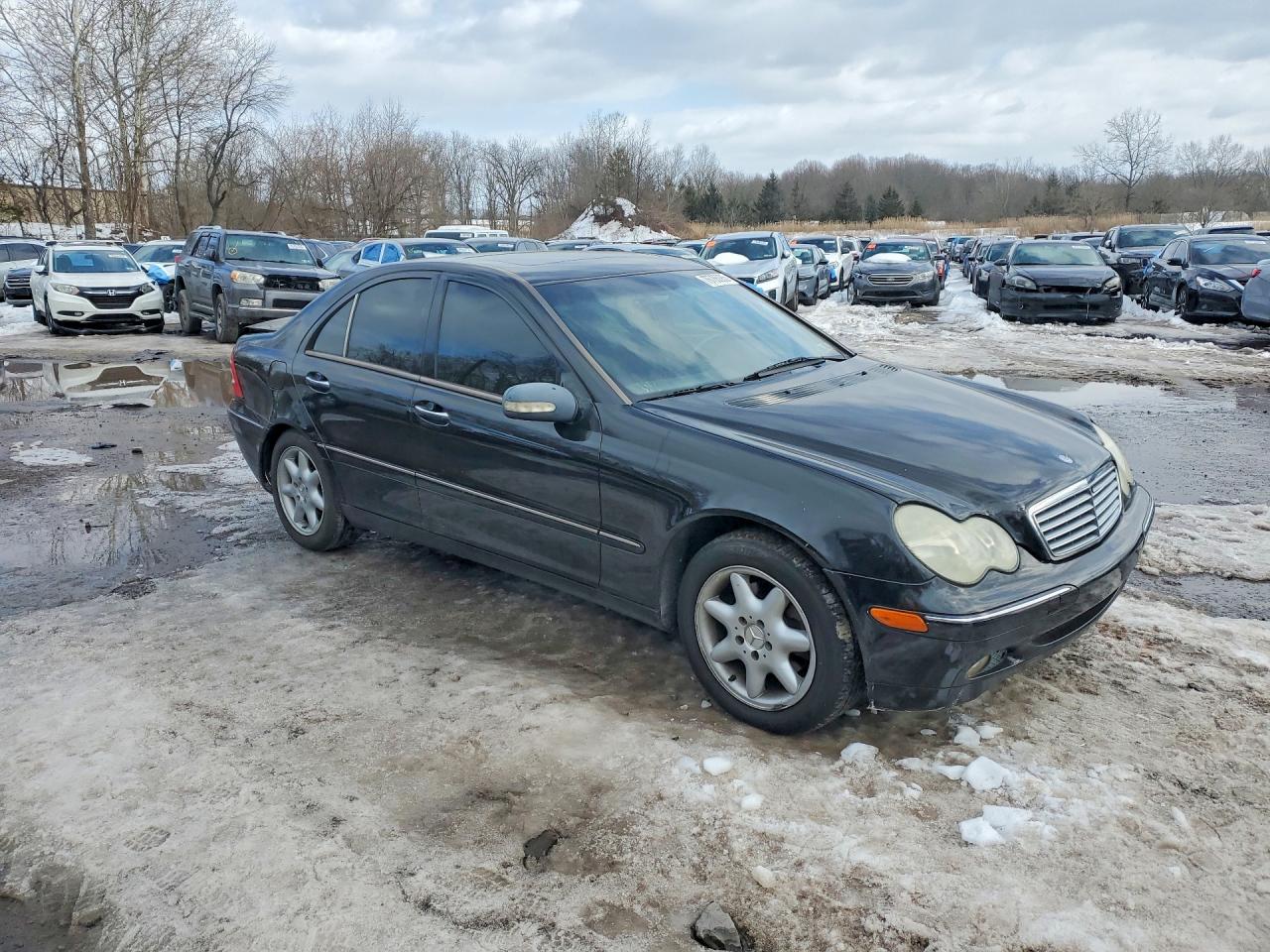2003 Mercedes-benz C 240 4matic Black vin: WDBRF81JX3F435992