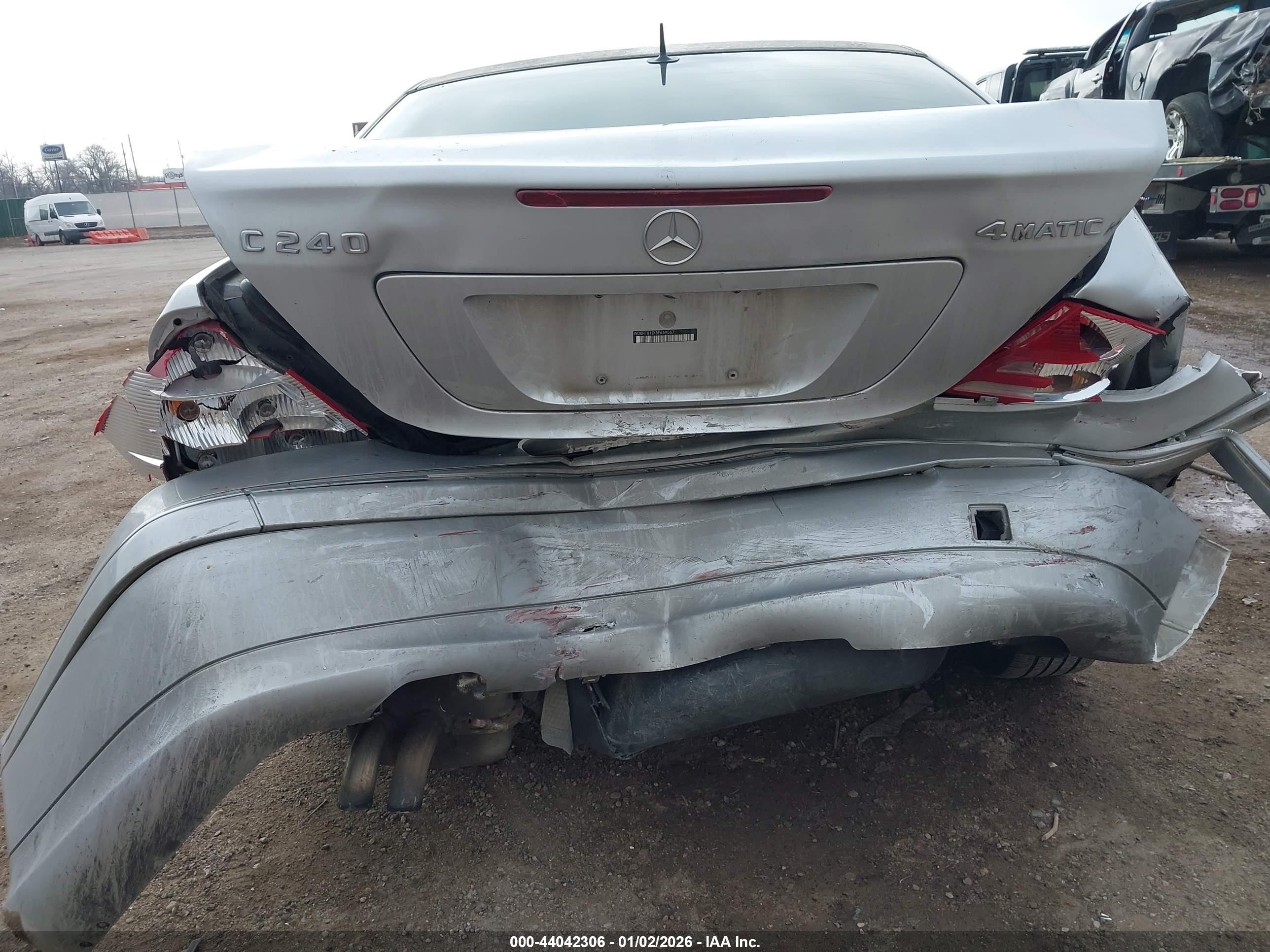 2005 Mercedes-benz C 240 Luxury 4matic Серый vin: WDBRF81JX5F669567