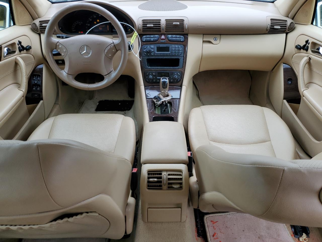 2004 Mercedes-benz C 320 4matic White vin: WDBRF84J04F545768