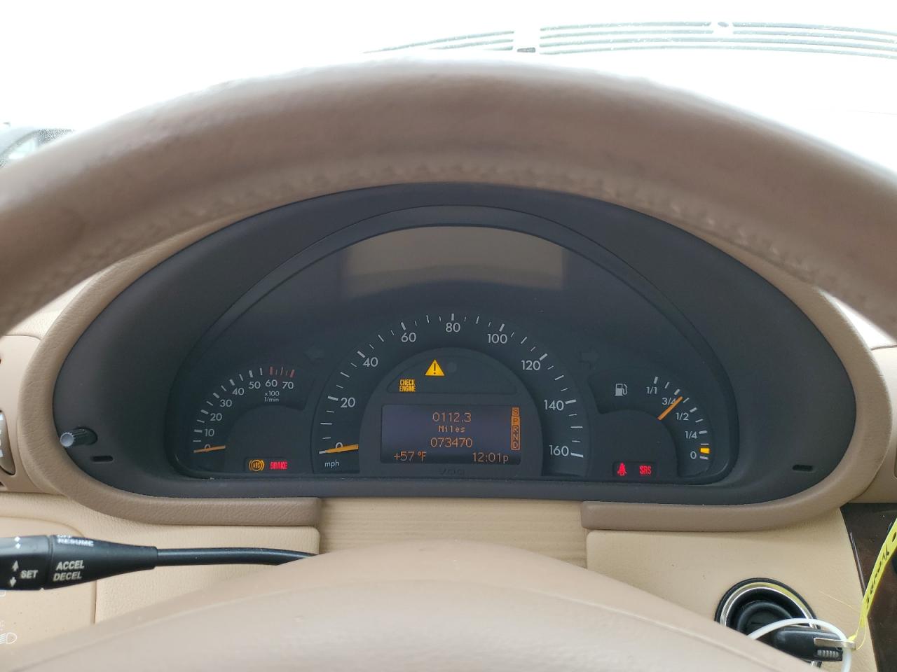 2004 Mercedes-benz C 320 4matic White vin: WDBRF84J04F545768