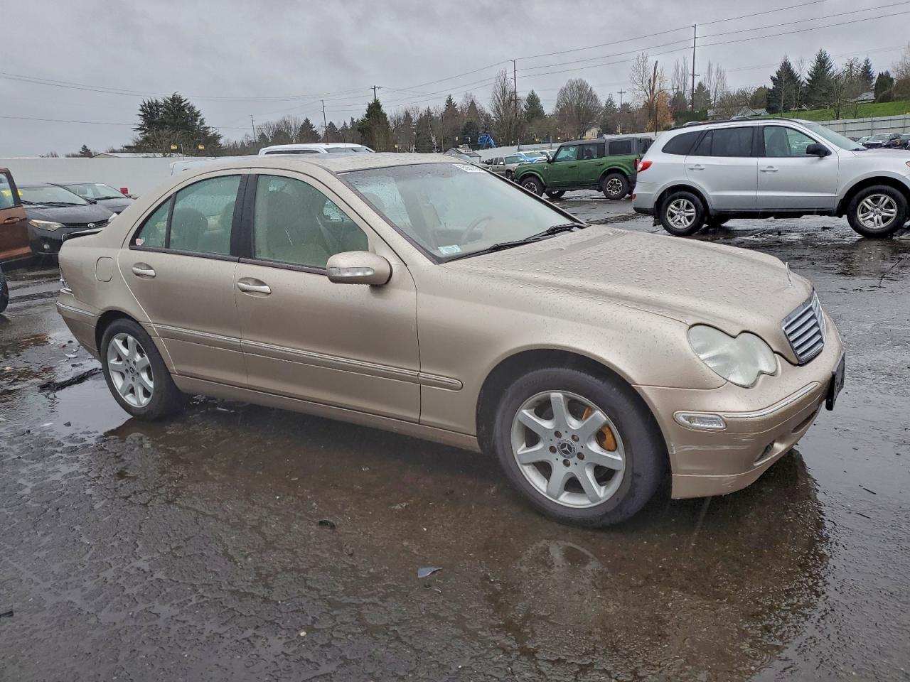 2004 Mercedes-benz C 320 4matic Бежевый vin: WDBRF84J34F498963