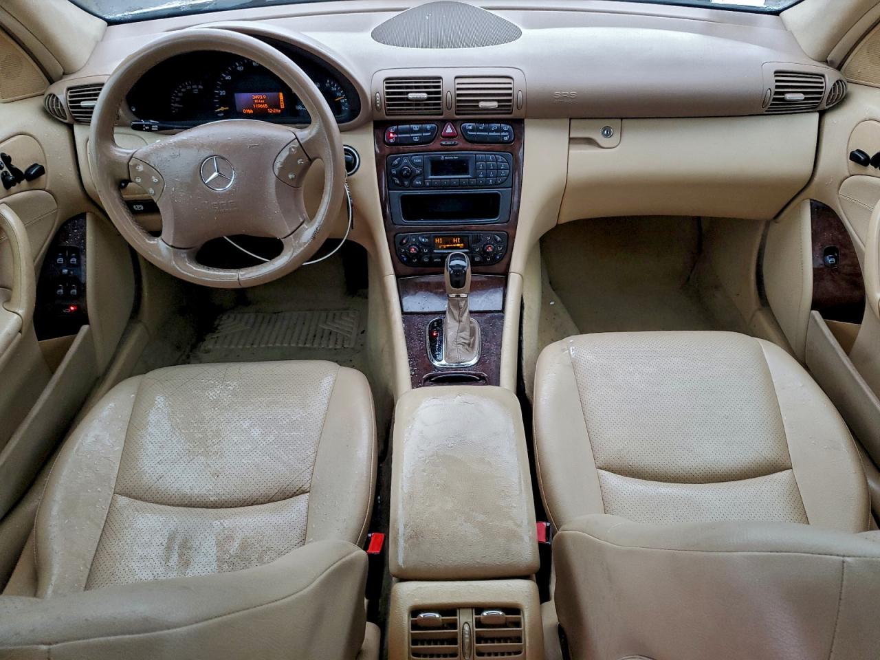 2004 Mercedes-benz C 320 4matic Бежевый vin: WDBRF84J34F498963