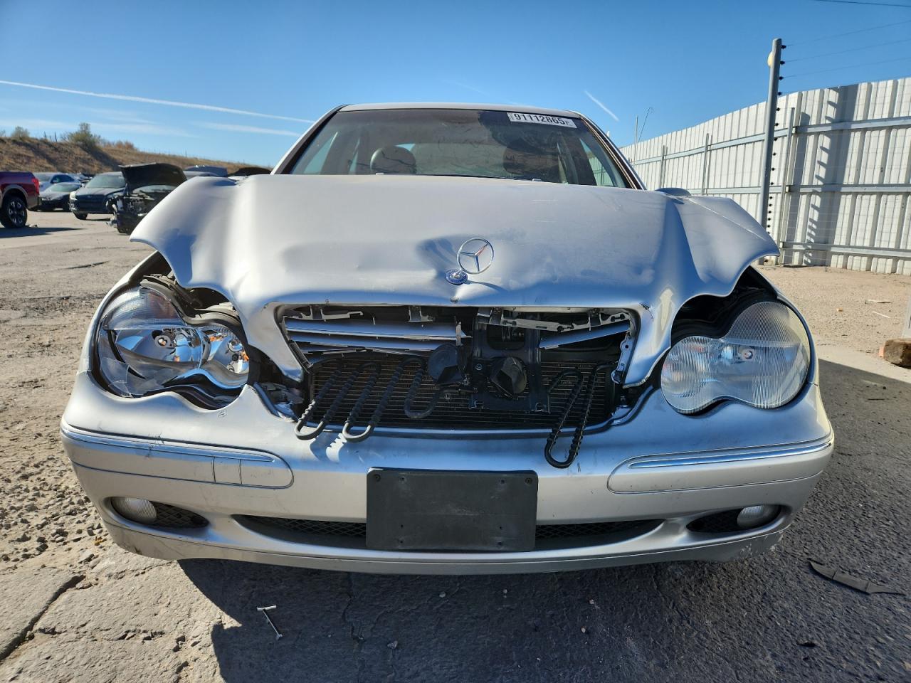 2004 Mercedes-benz C 320 4matic Silver vin: WDBRF84J54F490413