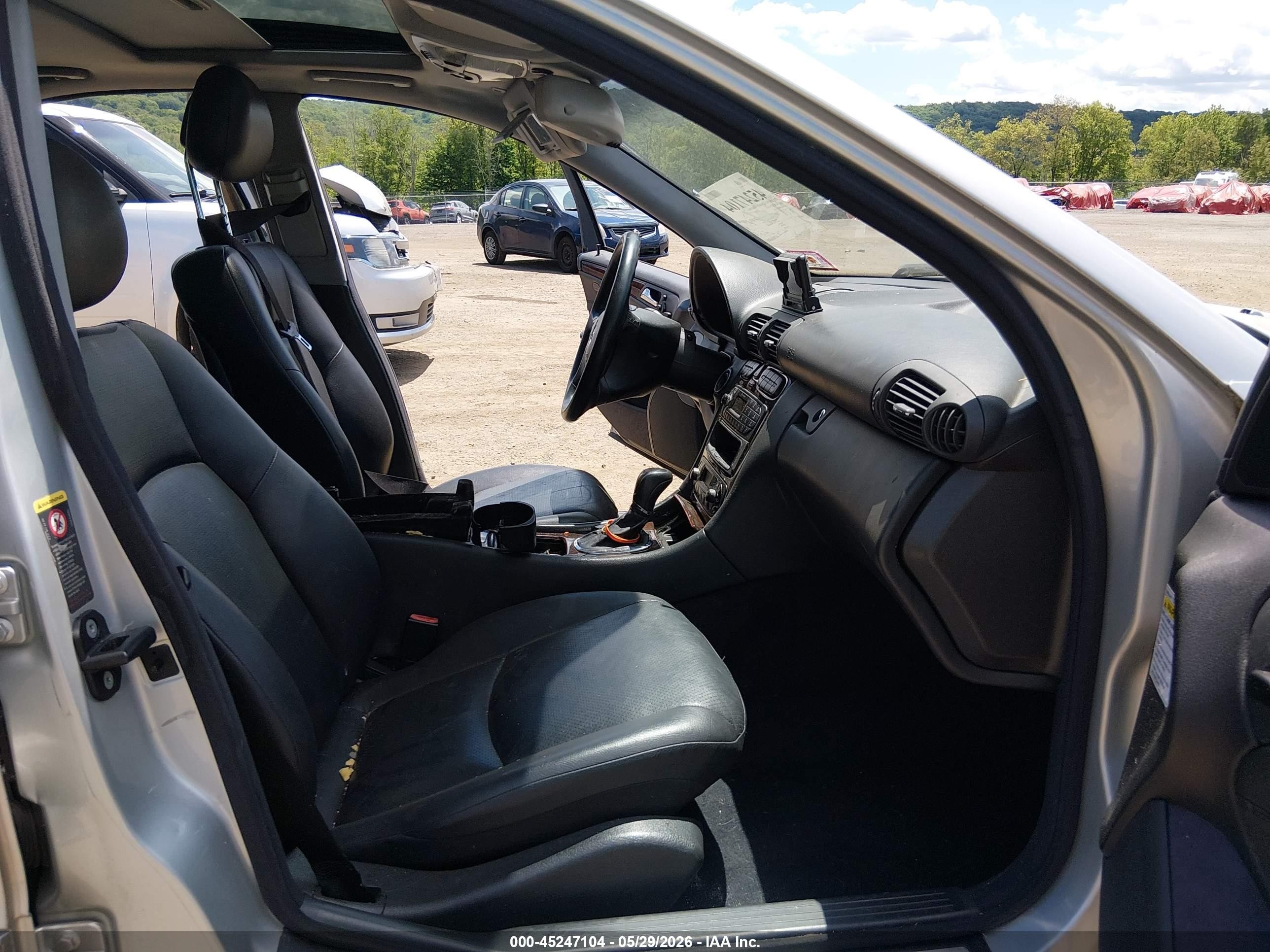 2004 Mercedes-benz C 320 4matic Silver vin: WDBRF84J54F517917