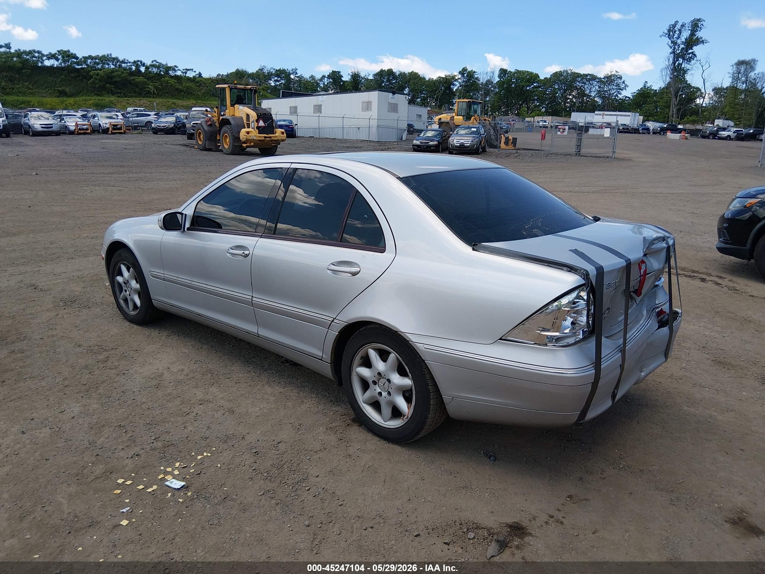 2004 Mercedes-benz C 320 4matic Silver vin: WDBRF84J54F517917