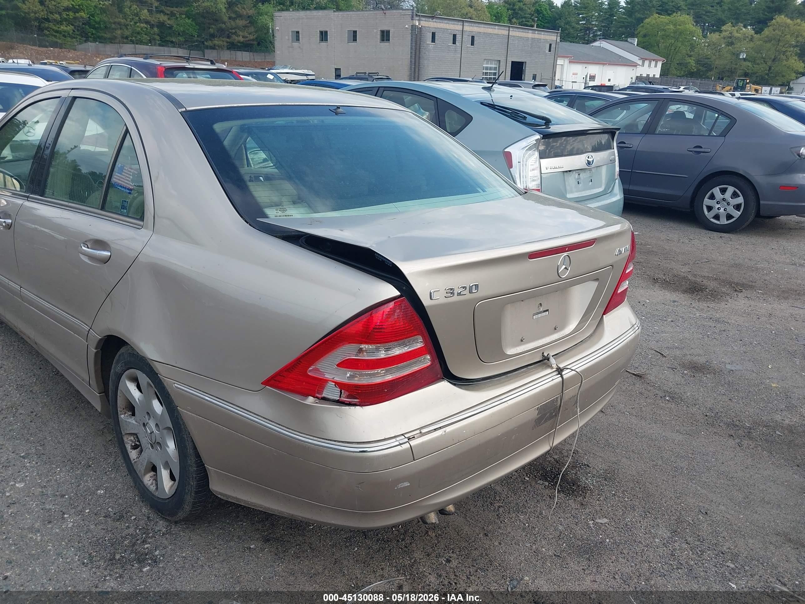 2005 Mercedes-benz C 320 Luxury 4matic Champagne vin: WDBRF84J75F615428