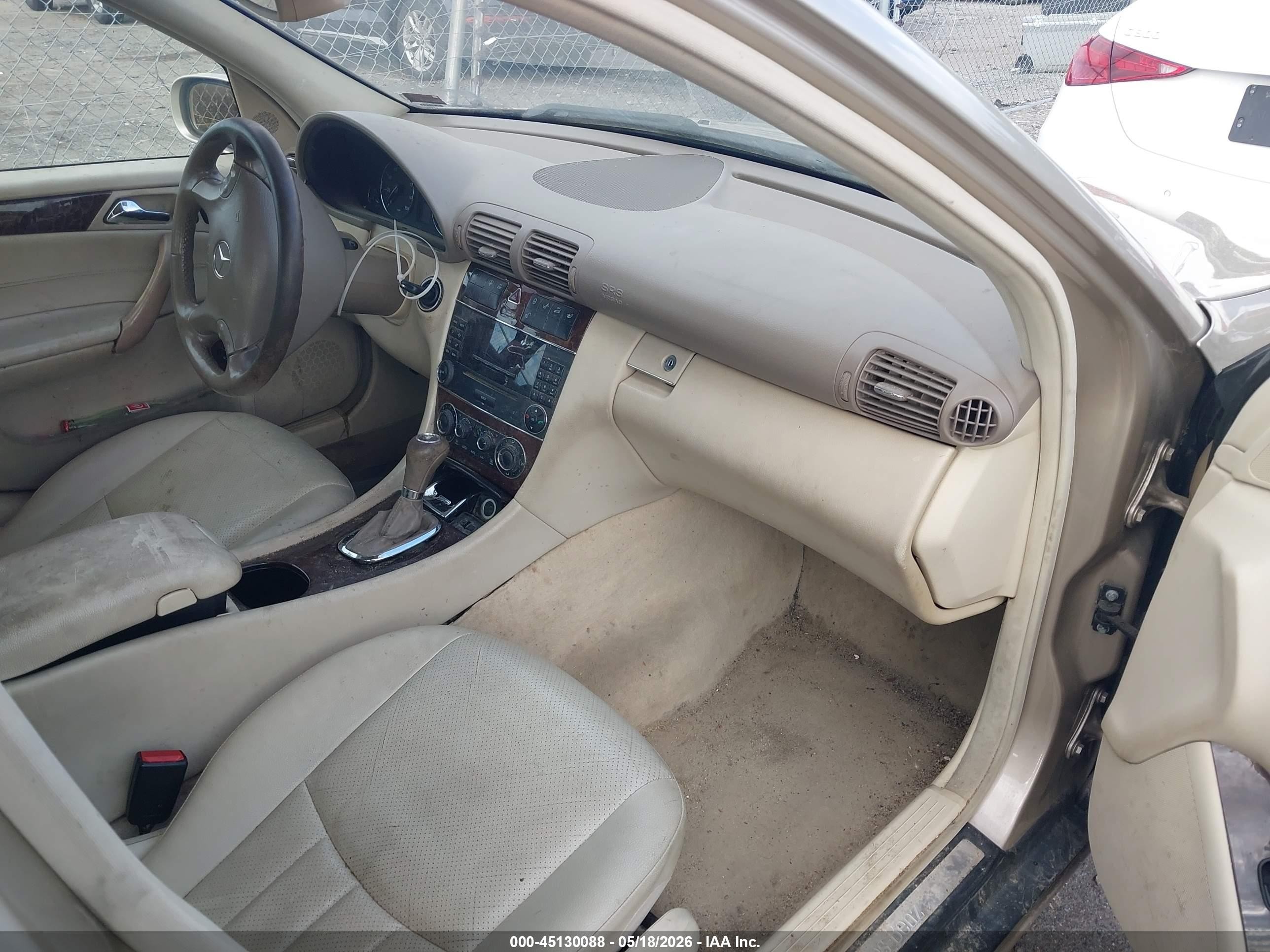 2005 Mercedes-benz C 320 Luxury 4matic Champagne vin: WDBRF84J75F615428