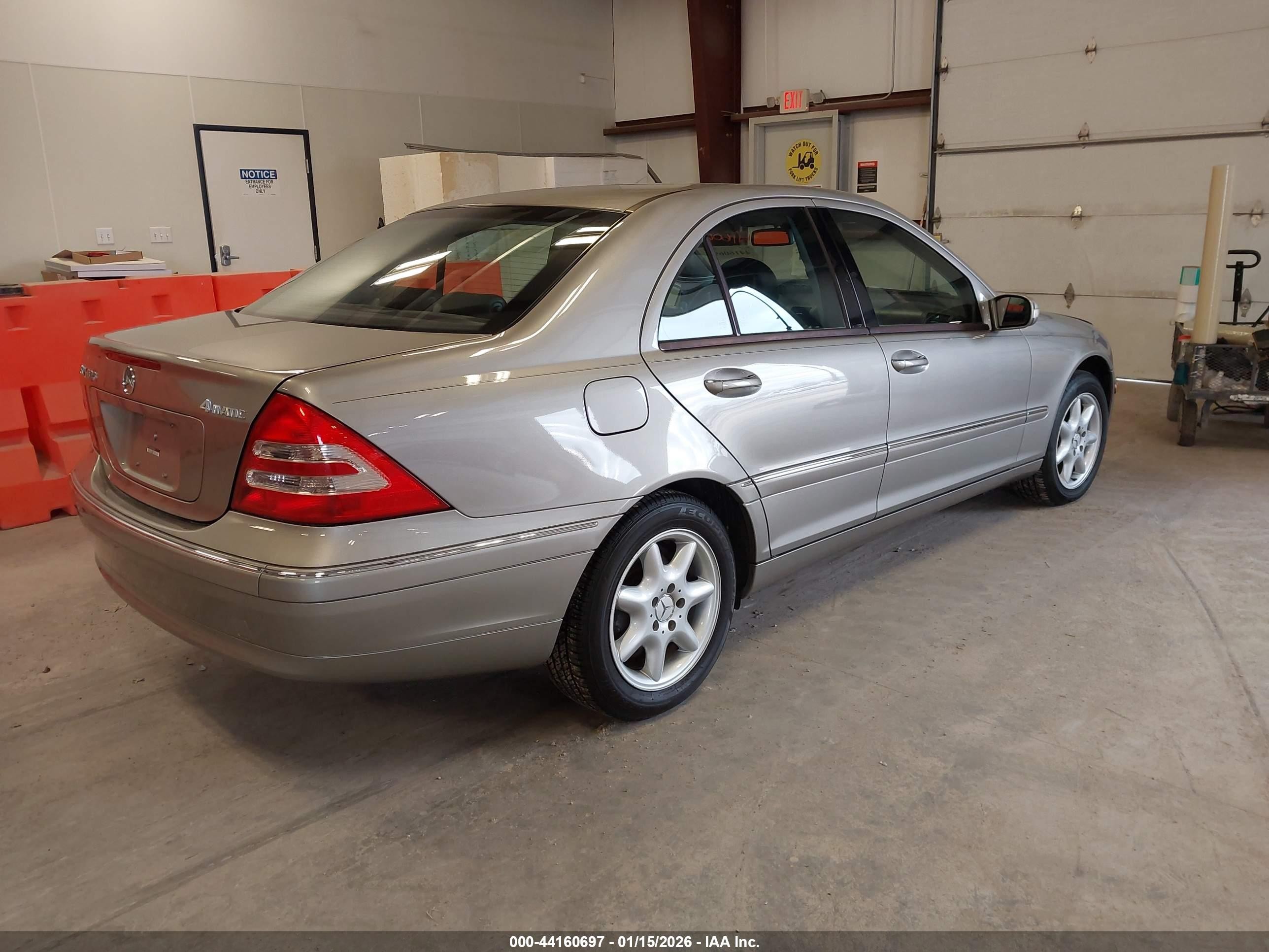 2004 Mercedes-benz C 320 4matic Silver vin: WDBRF84J84F533223