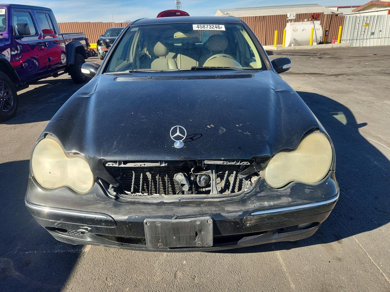 2004 Mercedes-benz C 320 4matic Black vin: WDBRF84J84F555903