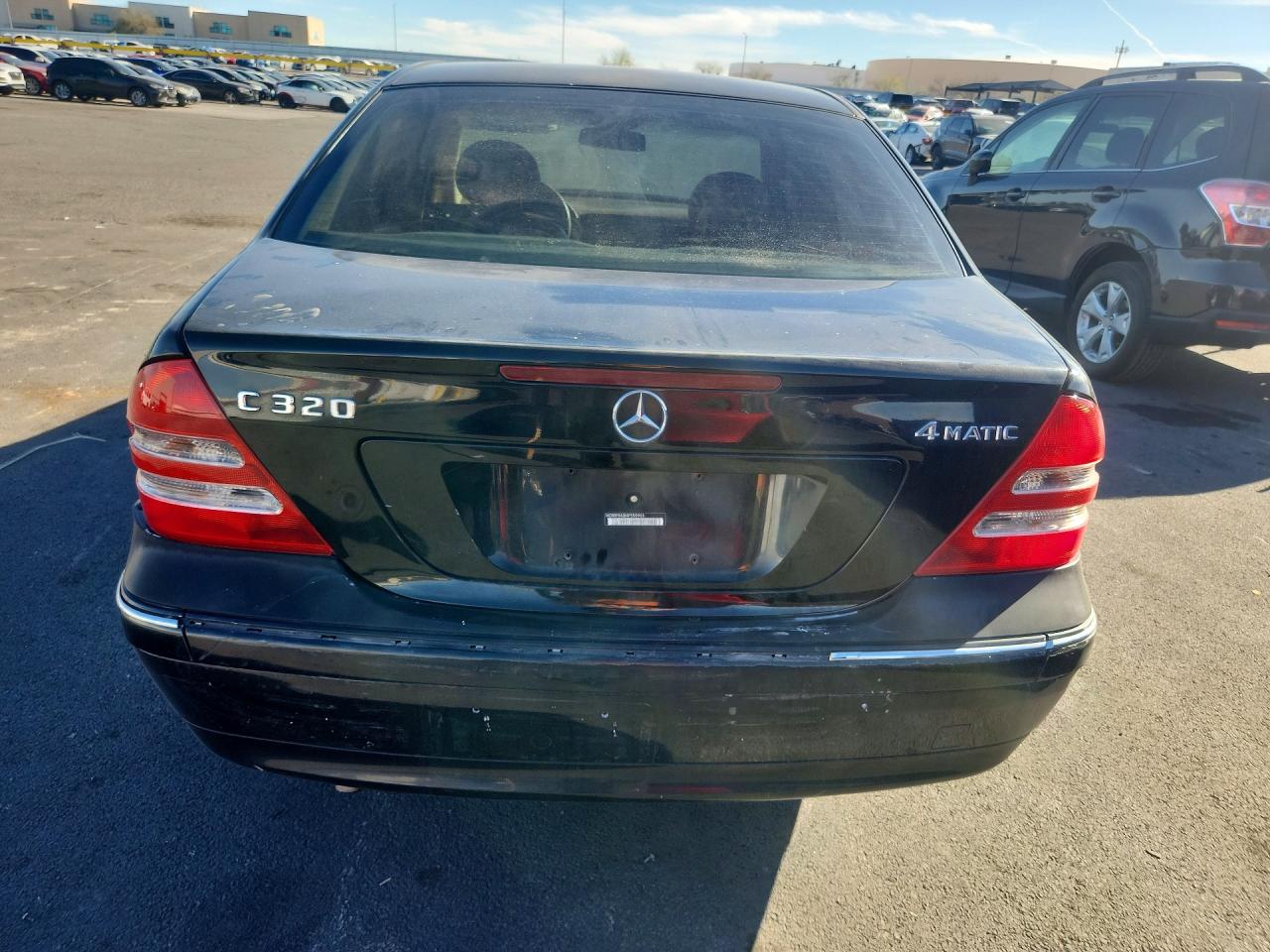 2004 Mercedes-benz C 320 4matic Black vin: WDBRF84J84F555903