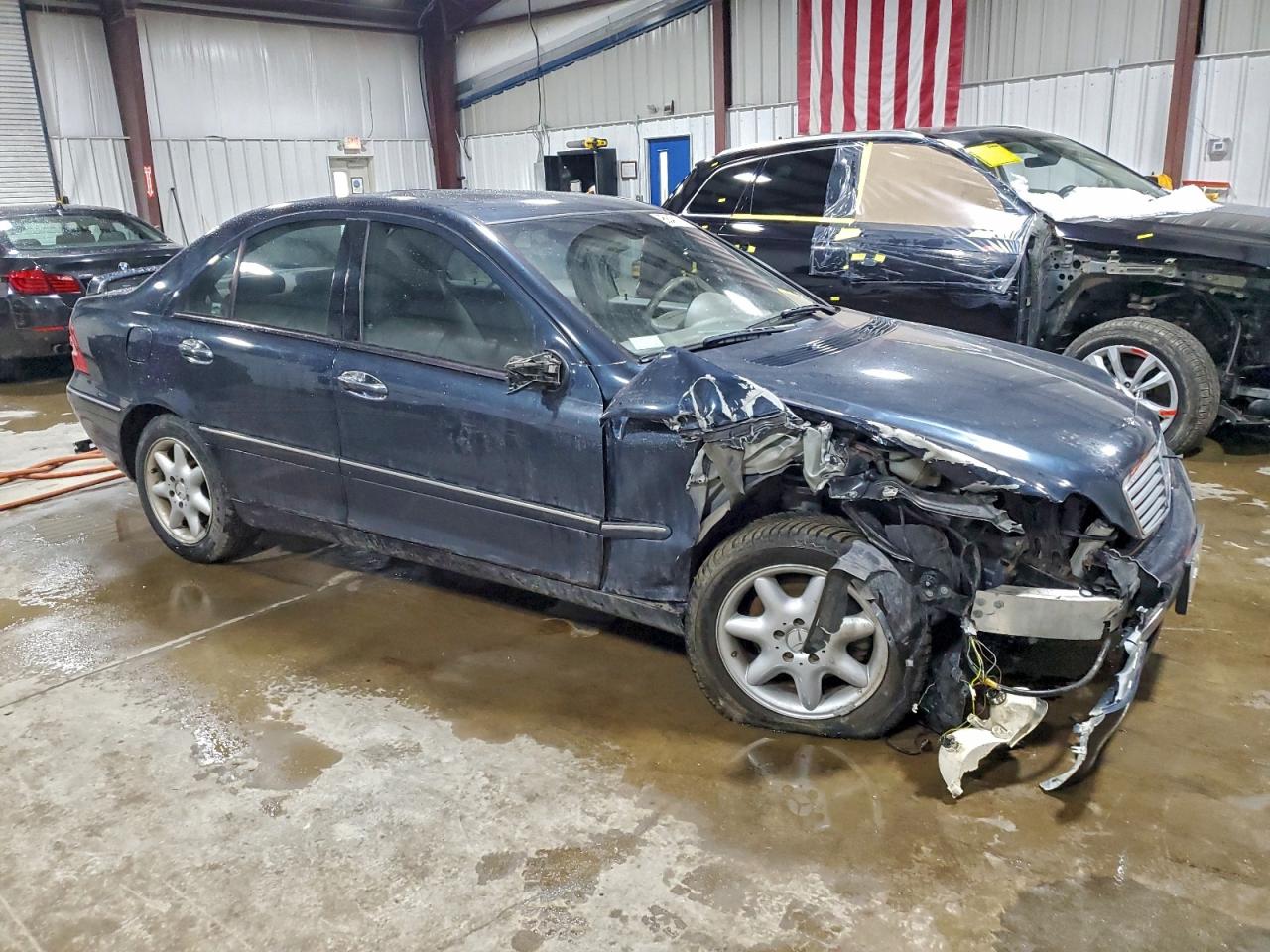 2004 Mercedes-benz C 320 4matic Blue vin: WDBRF84J94F486638