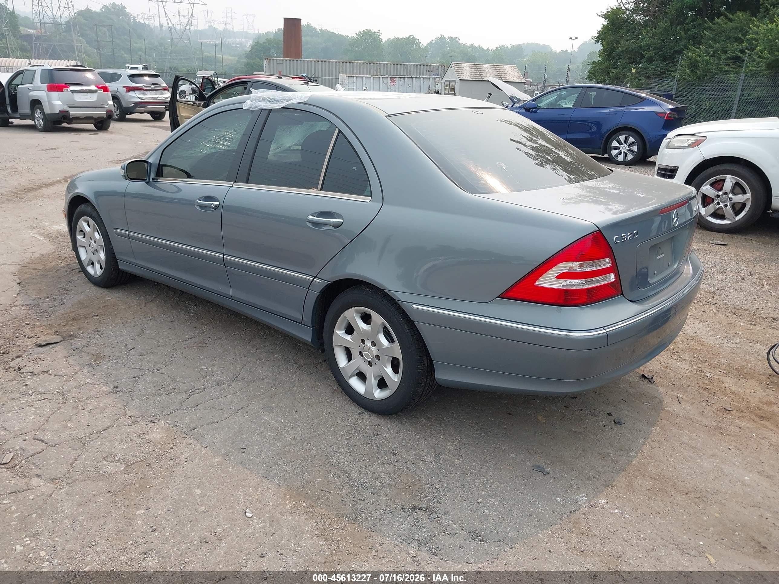 2005 Mercedes-benz C 320 Luxury 4matic Blue vin: WDBRF84J95F650245
