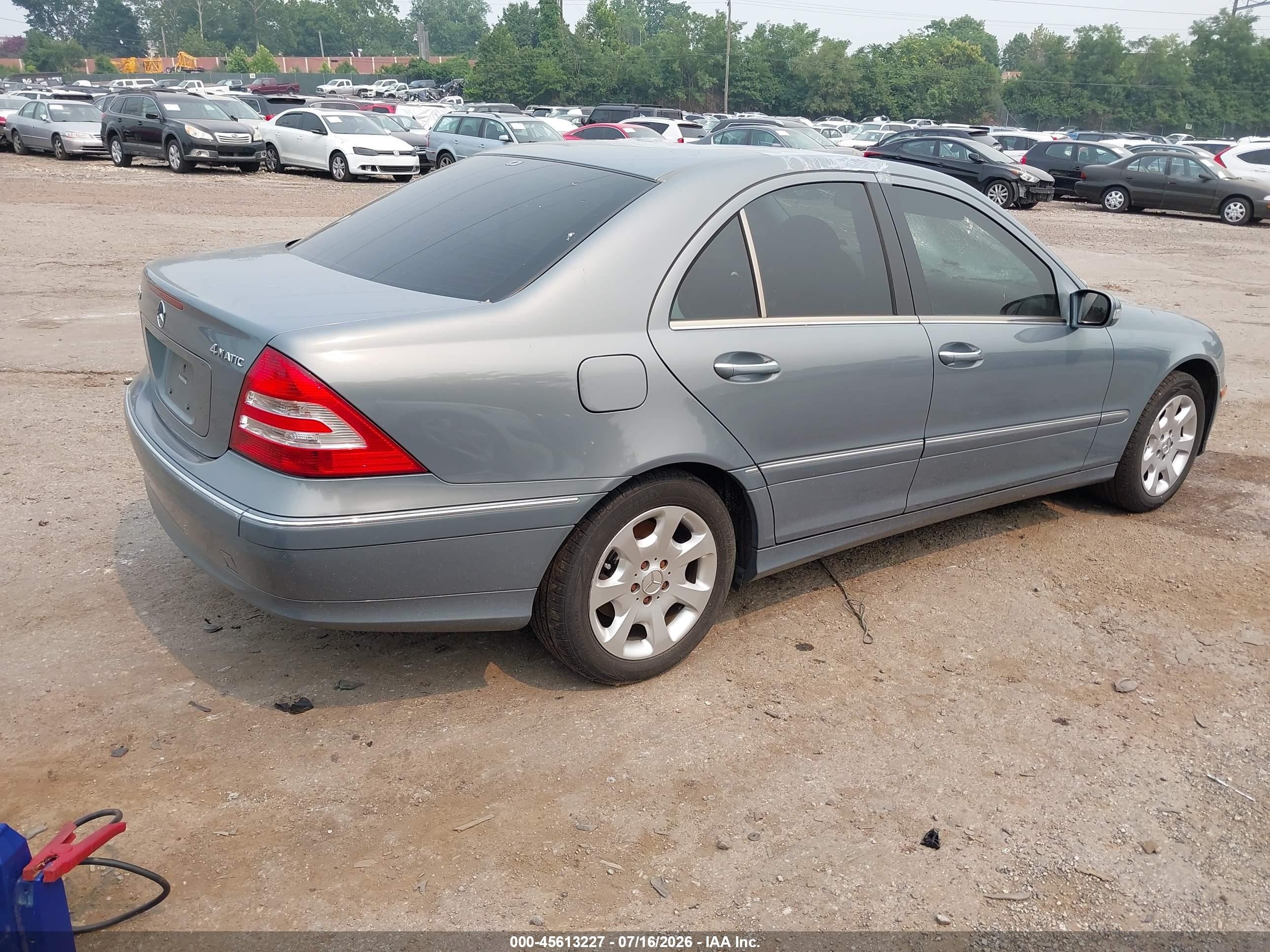 2005 Mercedes-benz C 320 Luxury 4matic Blue vin: WDBRF84J95F650245