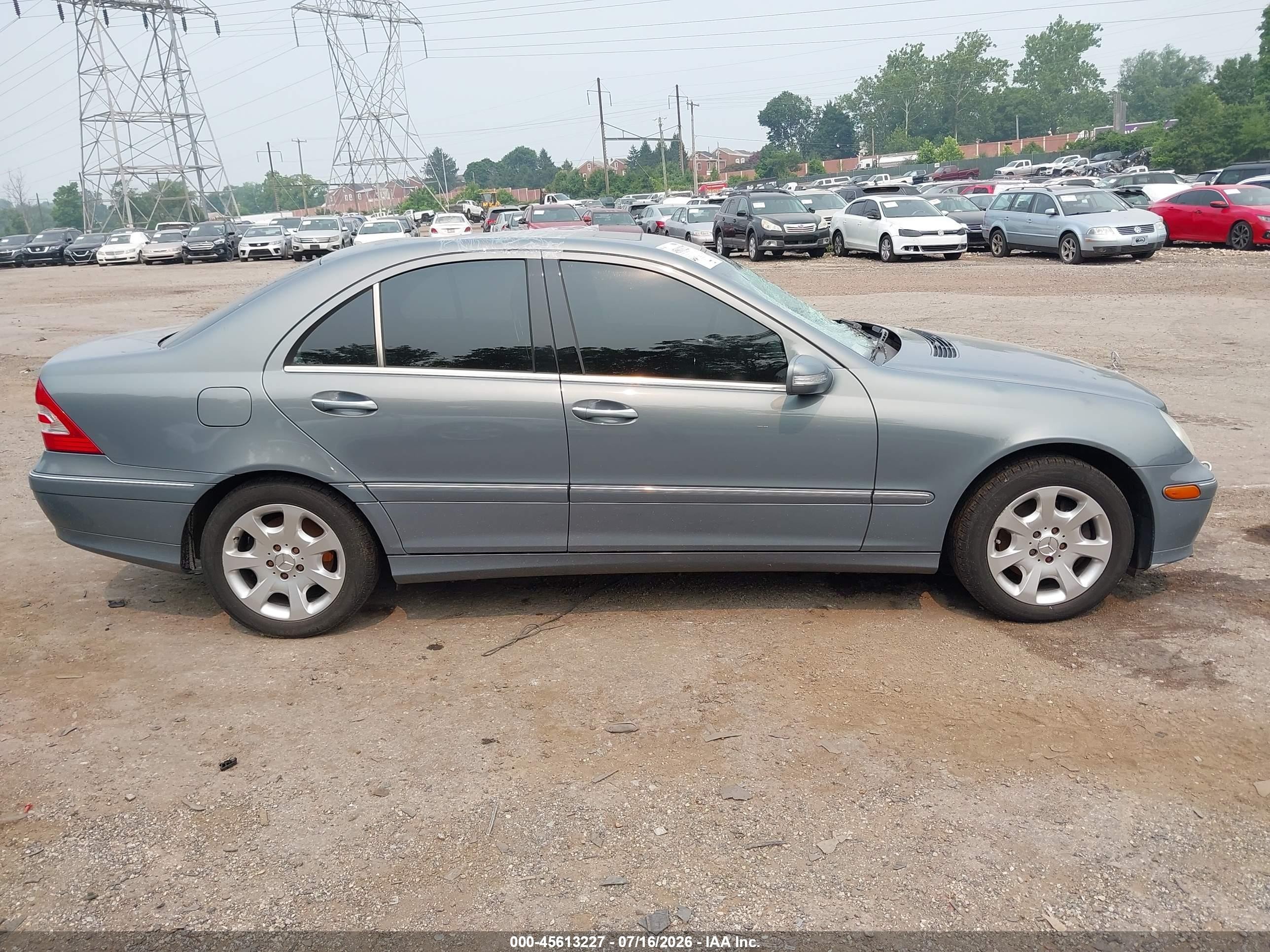 2005 Mercedes-benz C 320 Luxury 4matic Blue vin: WDBRF84J95F650245