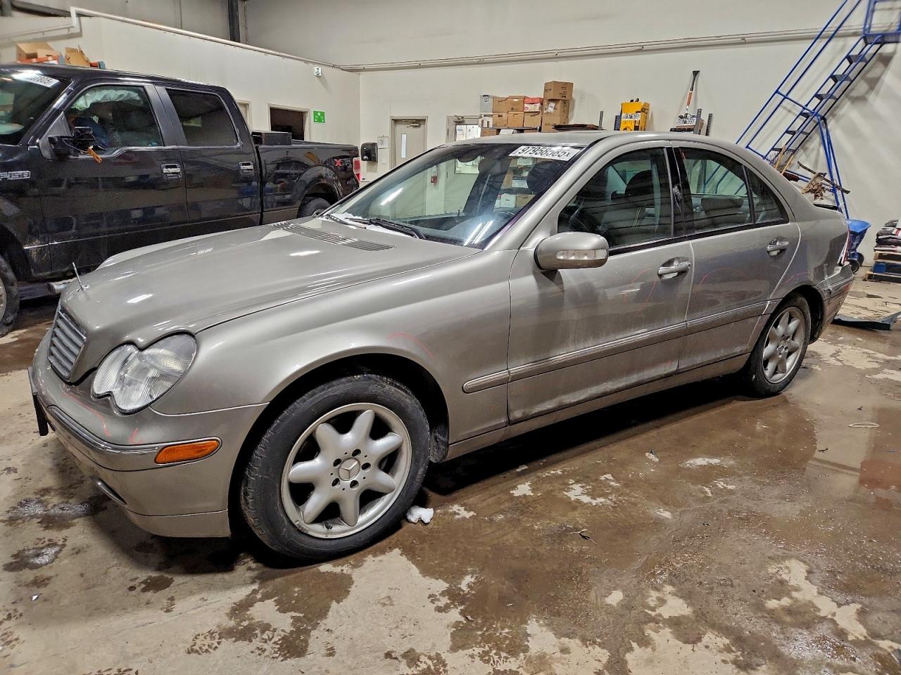2004 Mercedes-benz C 320 4matic Silver vin: WDBRF84JX4F474661