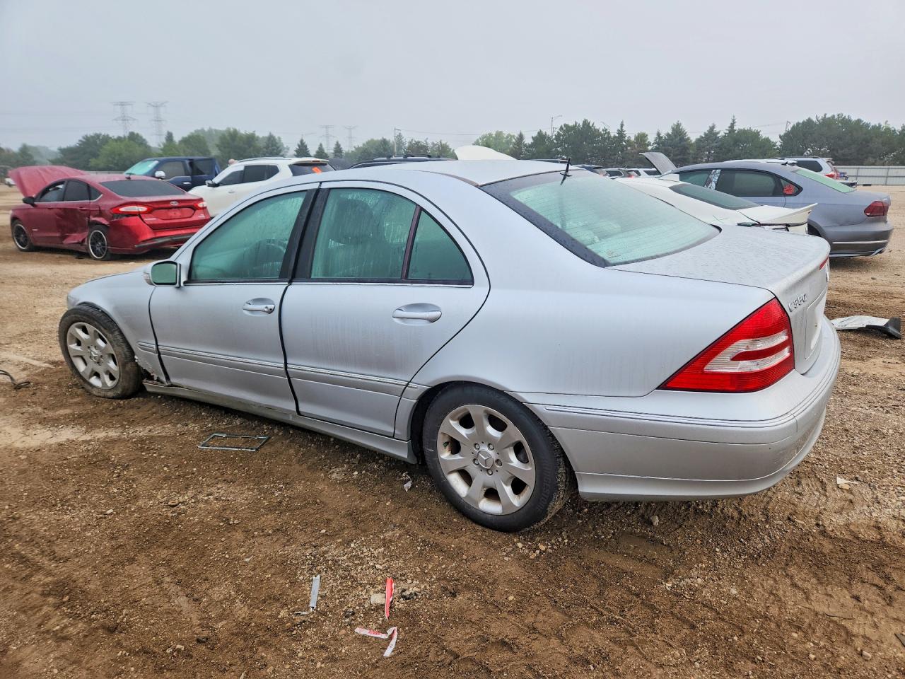 2006 Mercedes-benz C 350 4matic Серебряный vin: WDBRF87H06F770011