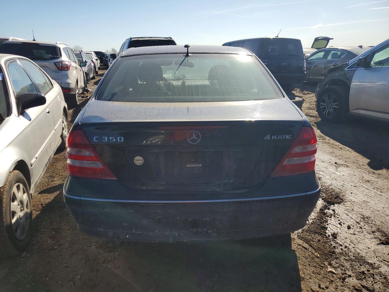 2006 Mercedes-benz C 350 4matic Black vin: WDBRF87H36F740288