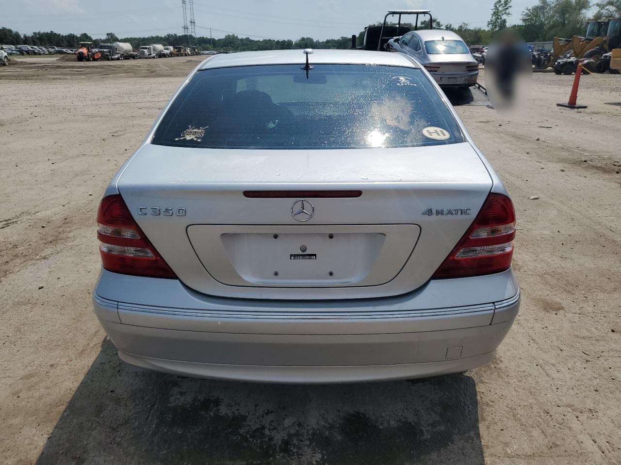2006 Mercedes-benz C 350 4matic Silver vin: WDBRF87H56F757786