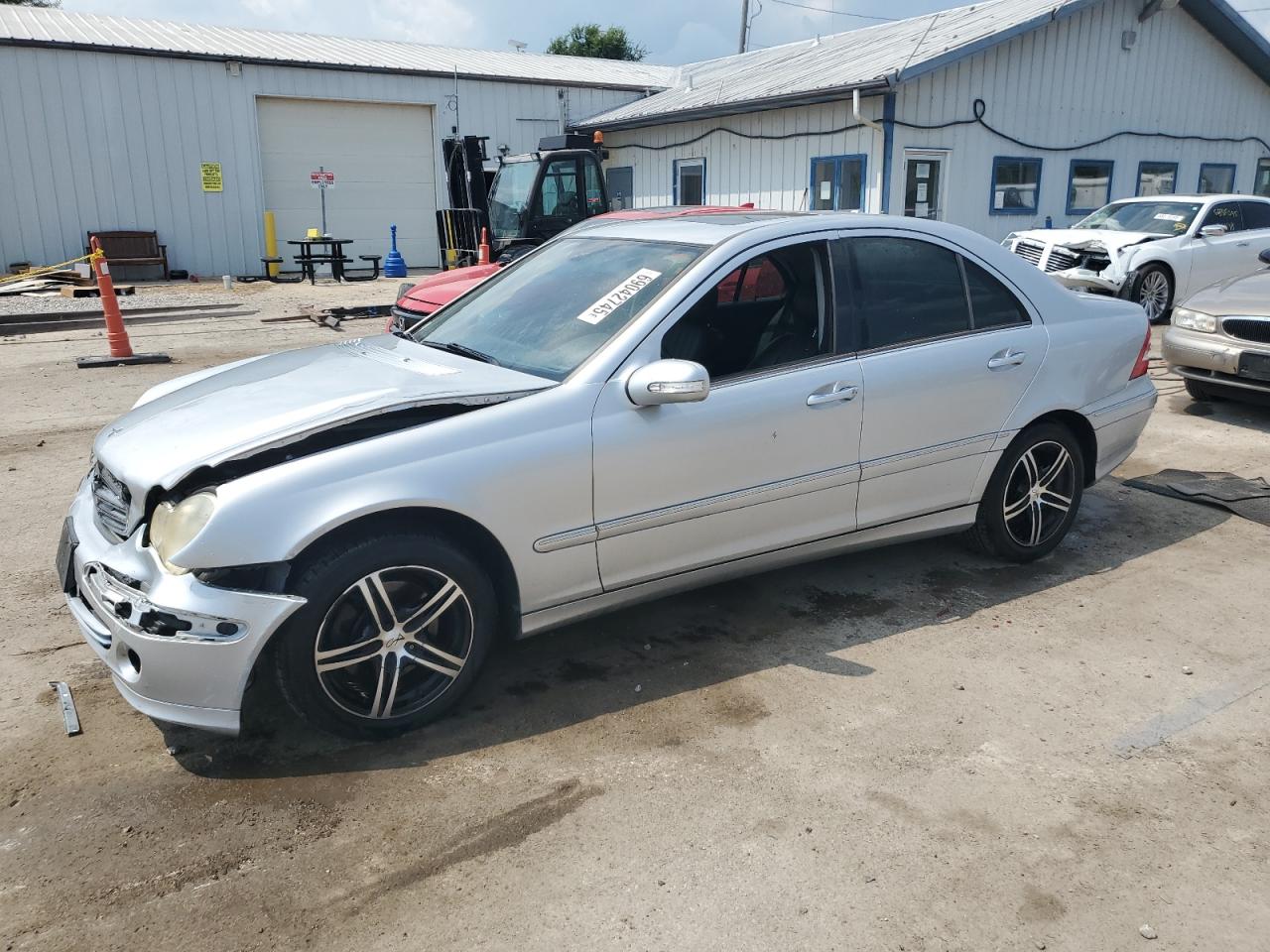2006 Mercedes-benz C 350 4matic Silver vin: WDBRF87H56F757786