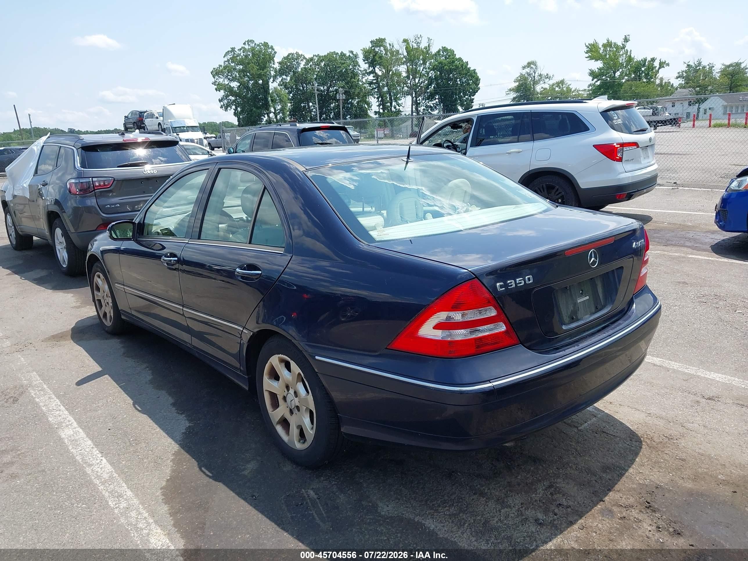 2006 Mercedes-benz C 350 Luxury 4matic Blue vin: WDBRF87H96F760691