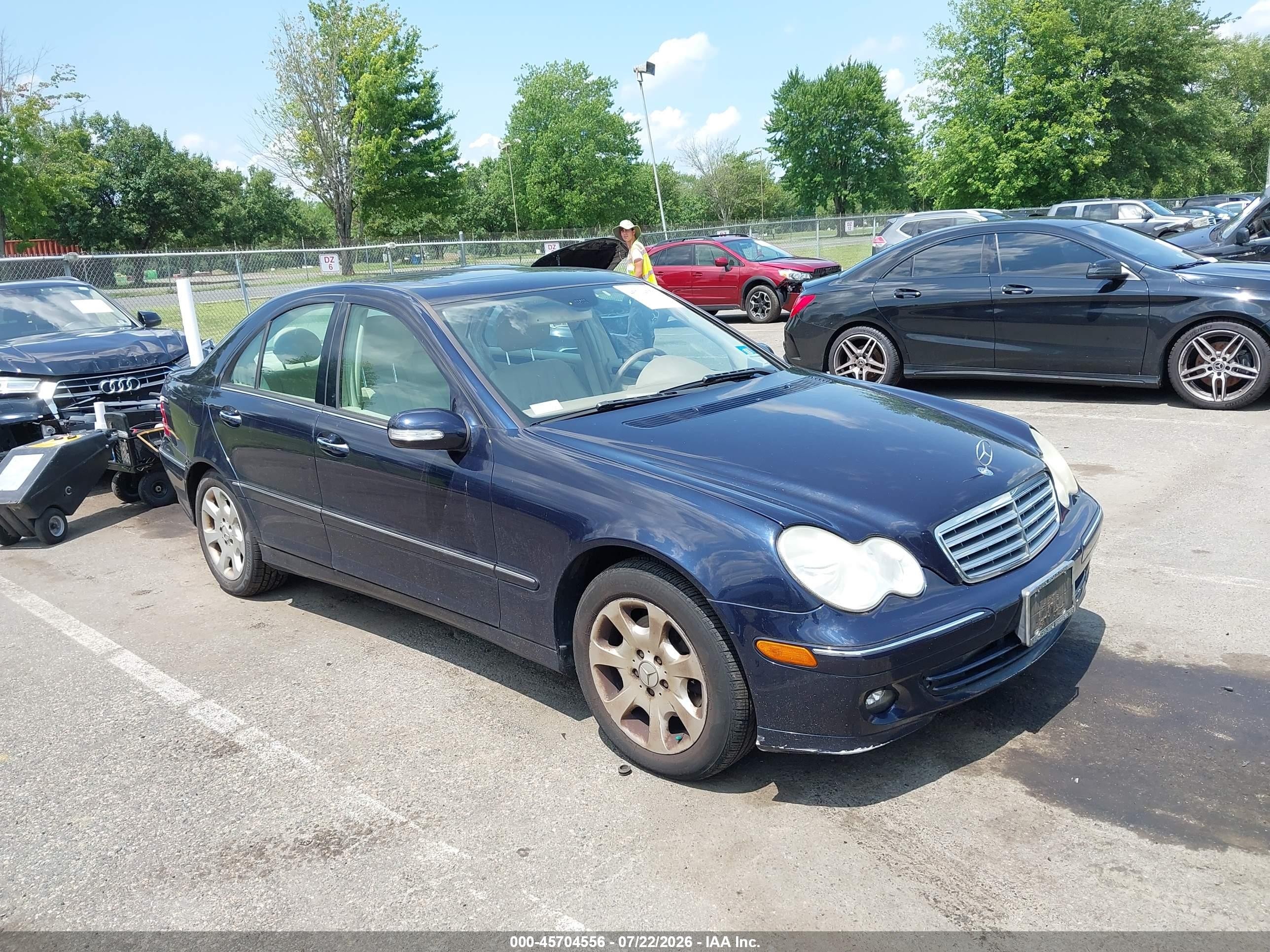 2006 Mercedes-benz C 350 Luxury 4matic Blue vin: WDBRF87H96F760691
