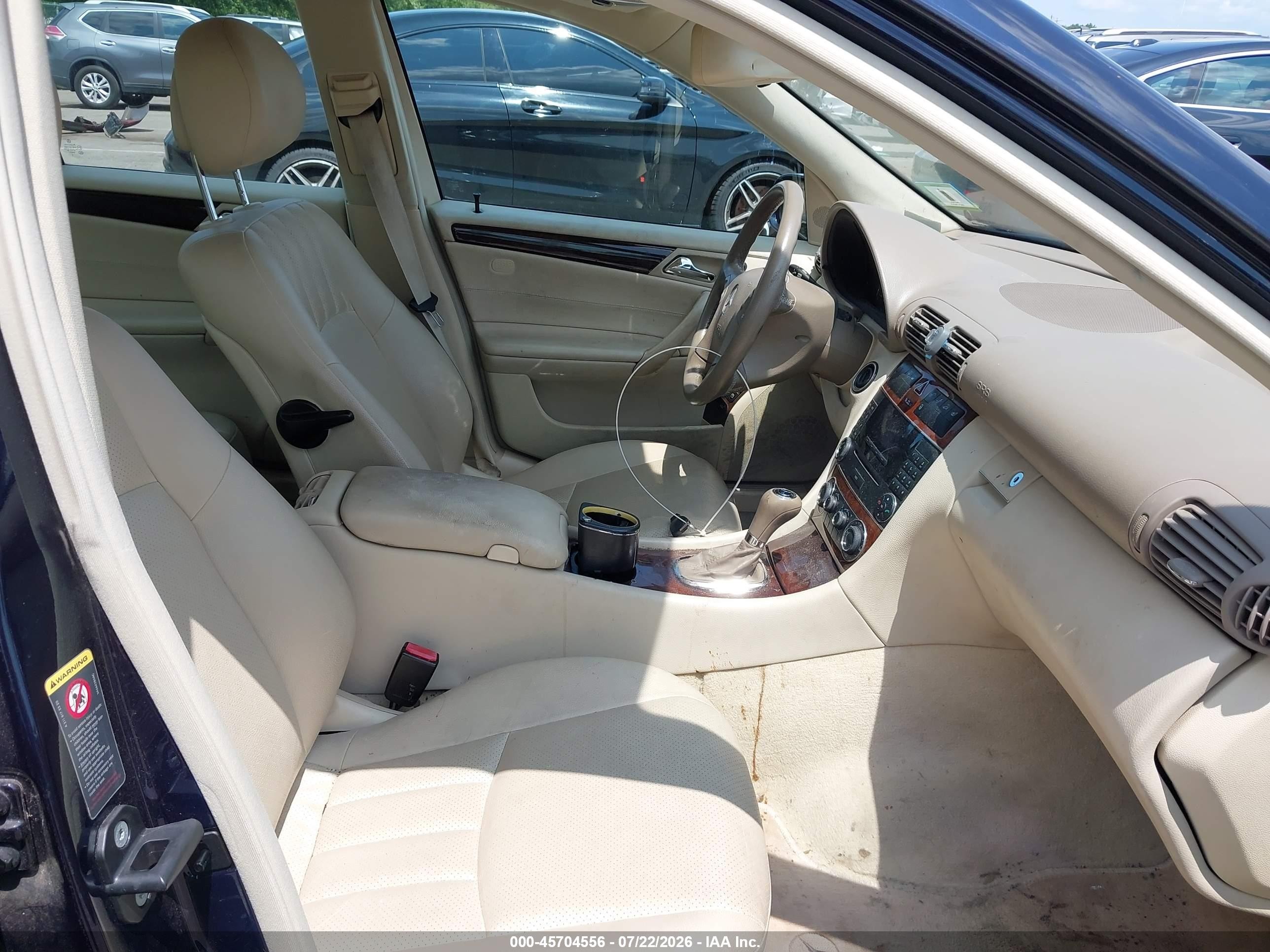 2006 Mercedes-benz C 350 Luxury 4matic Blue vin: WDBRF87H96F760691