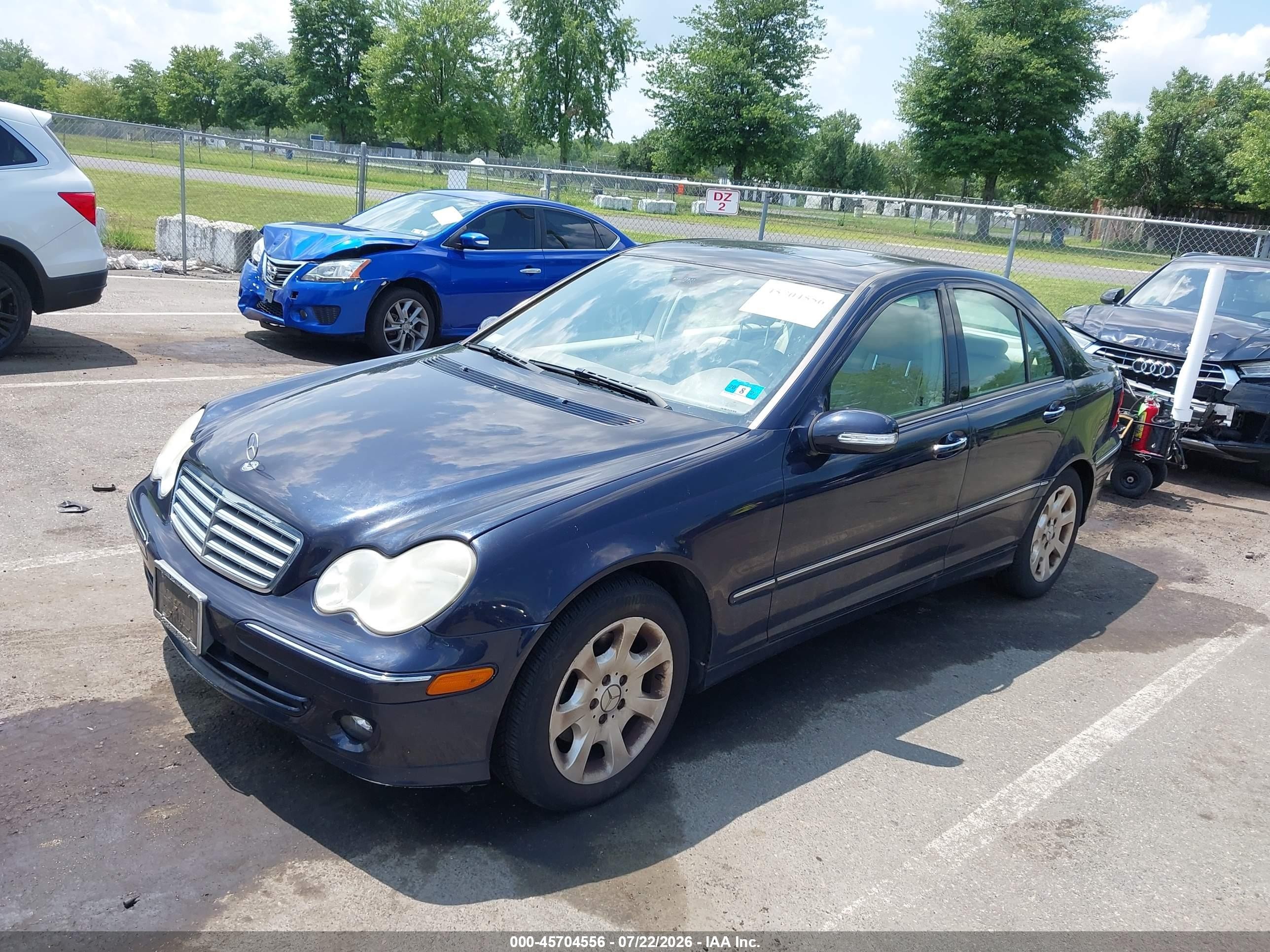 2006 Mercedes-benz C 350 Luxury 4matic Blue vin: WDBRF87H96F760691