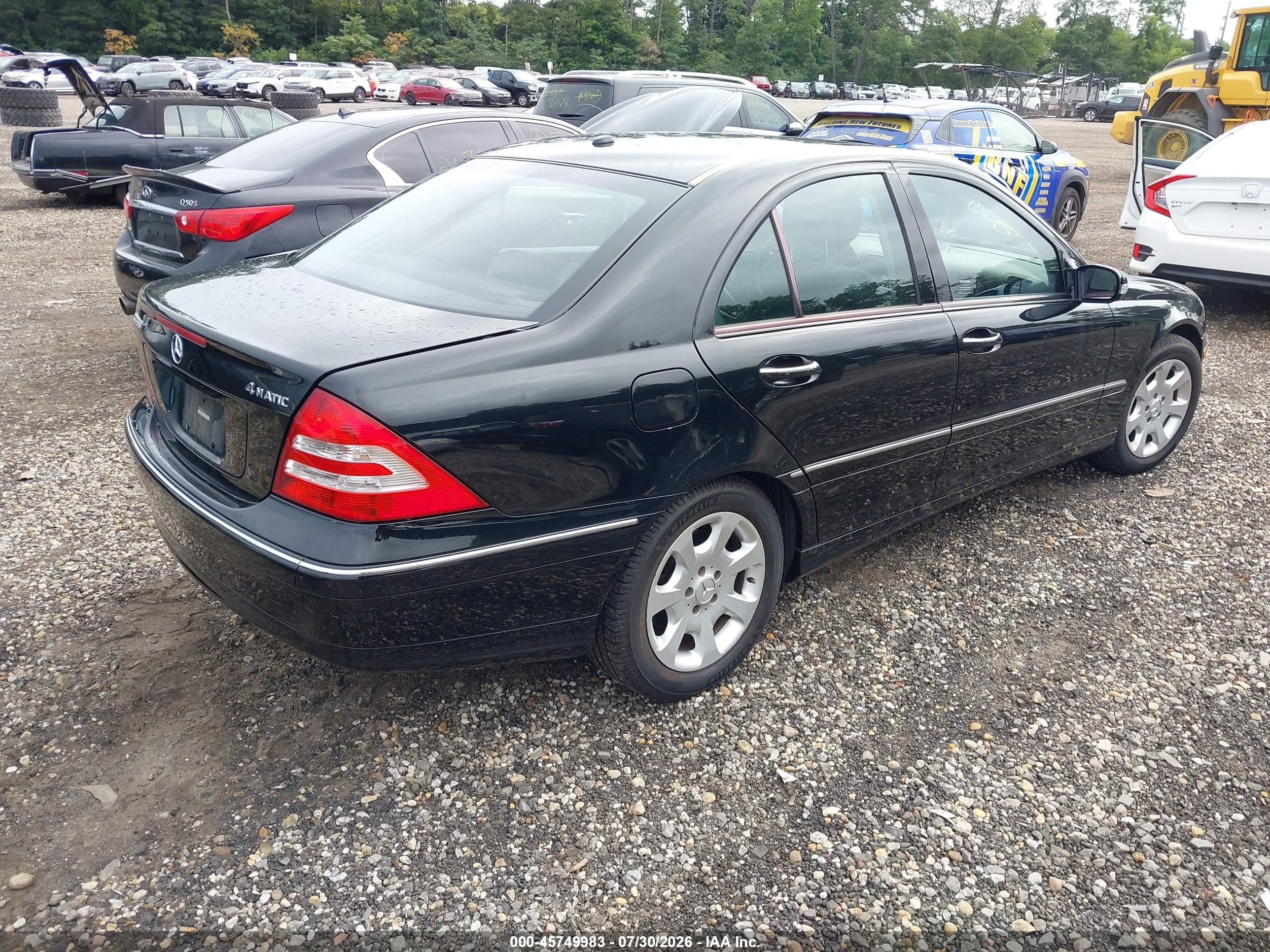 2006 Mercedes-benz C 350 Luxury 4matic Black vin: WDBRF87HX6F757041