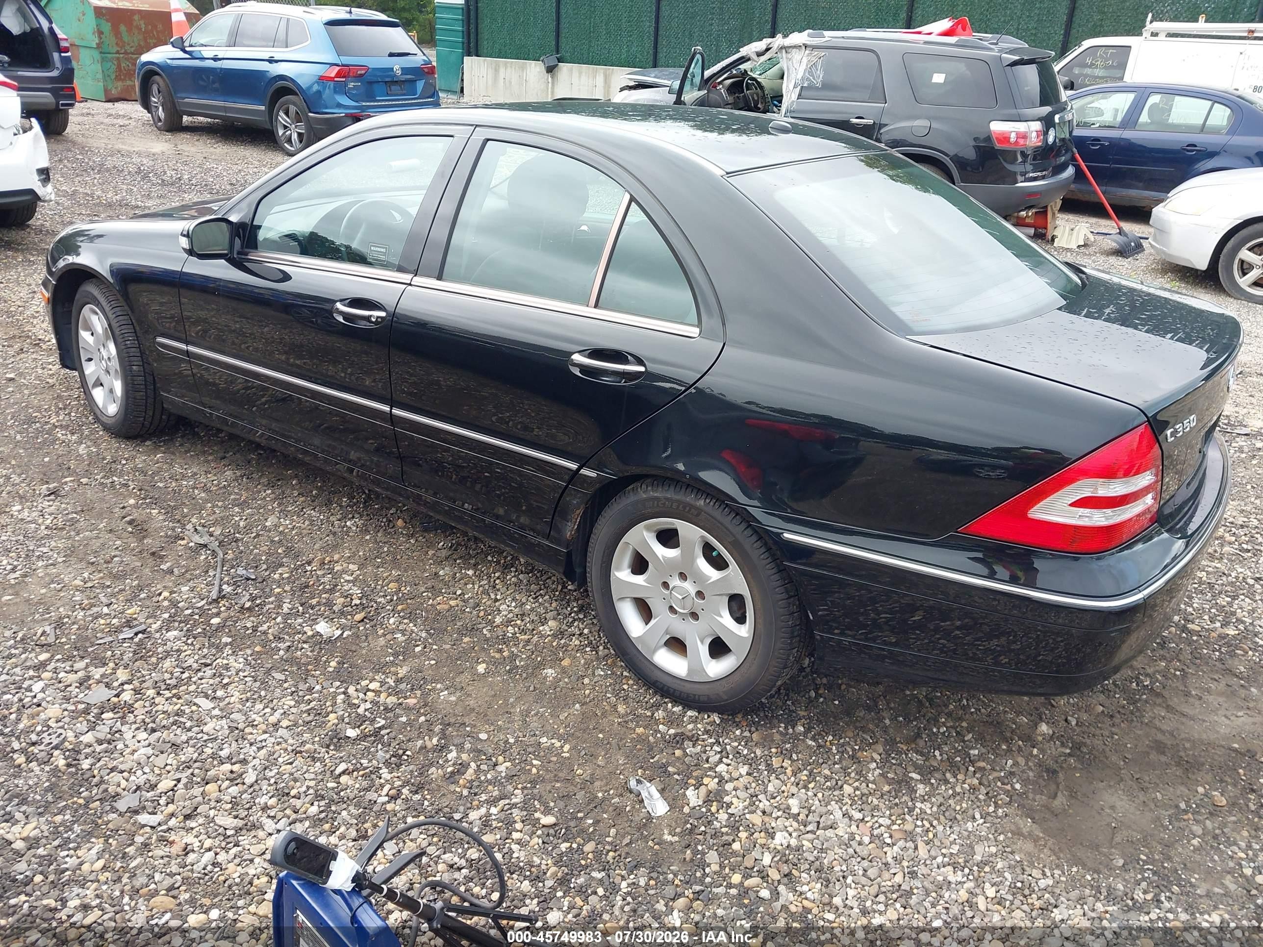 2006 Mercedes-benz C 350 Luxury 4matic Black vin: WDBRF87HX6F757041