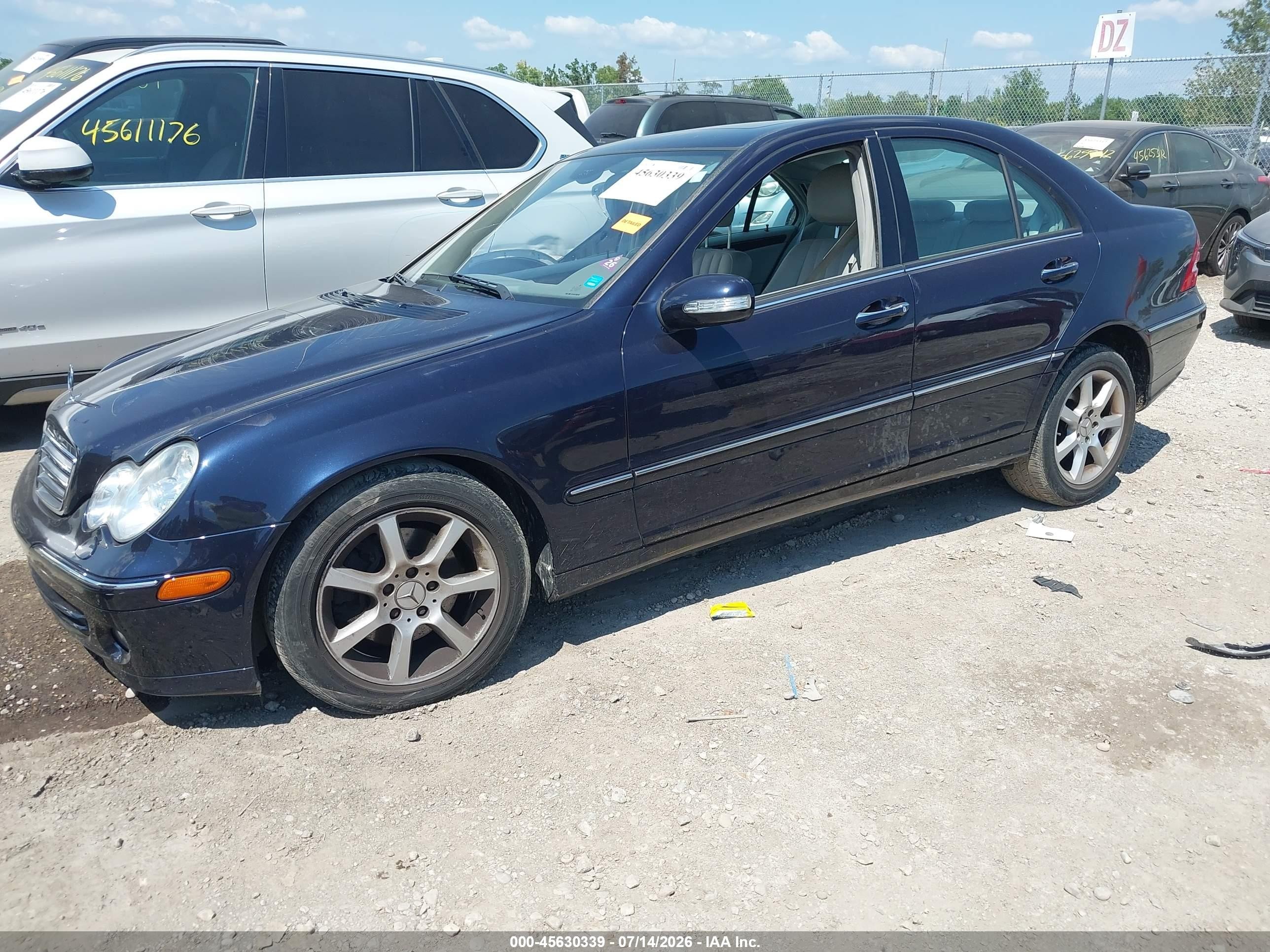 2006 Mercedes-benz C 350 Luxury 4matic Blue vin: WDBRF87J16F765368