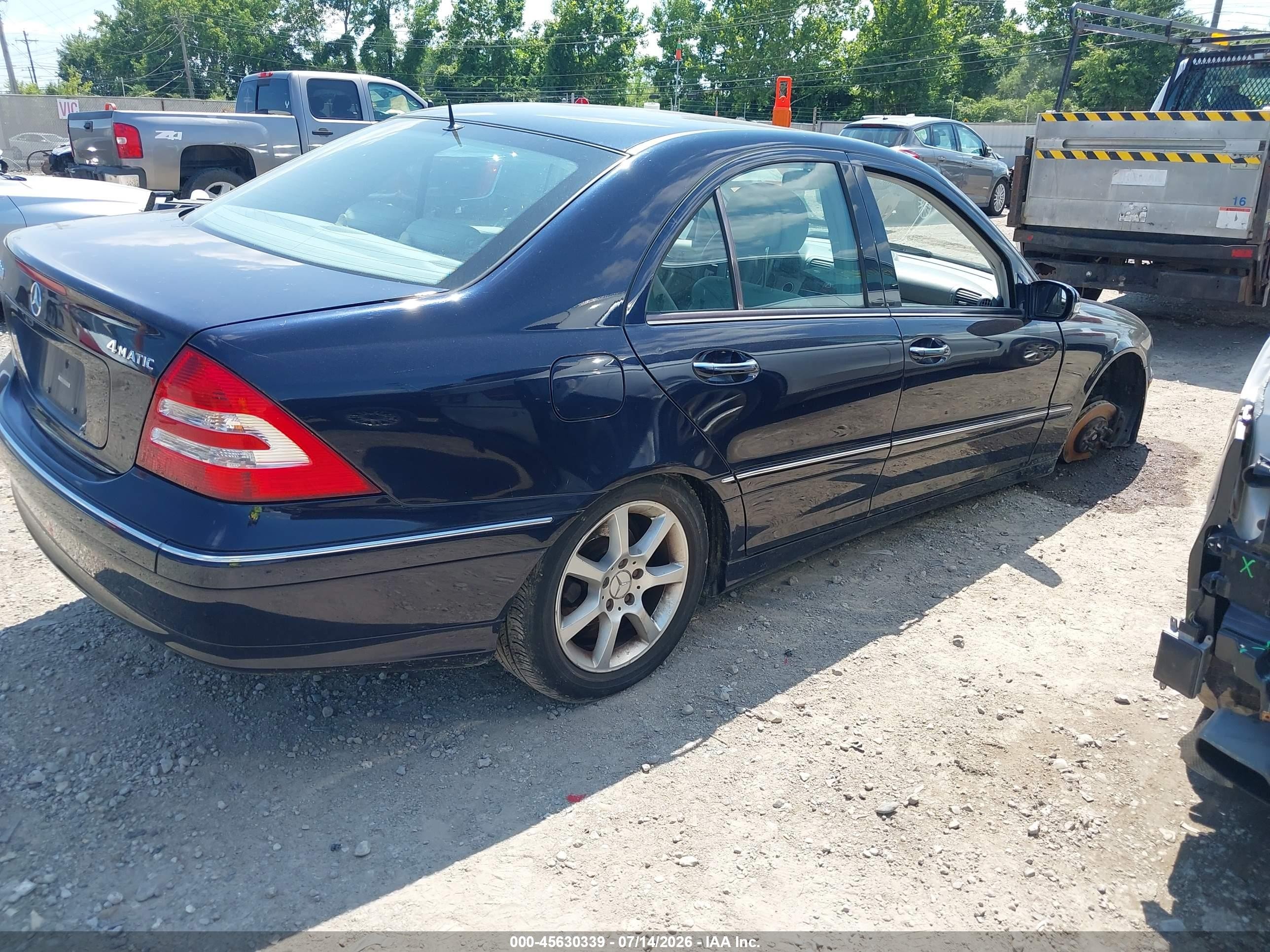 2006 Mercedes-benz C 350 Luxury 4matic Blue vin: WDBRF87J16F765368