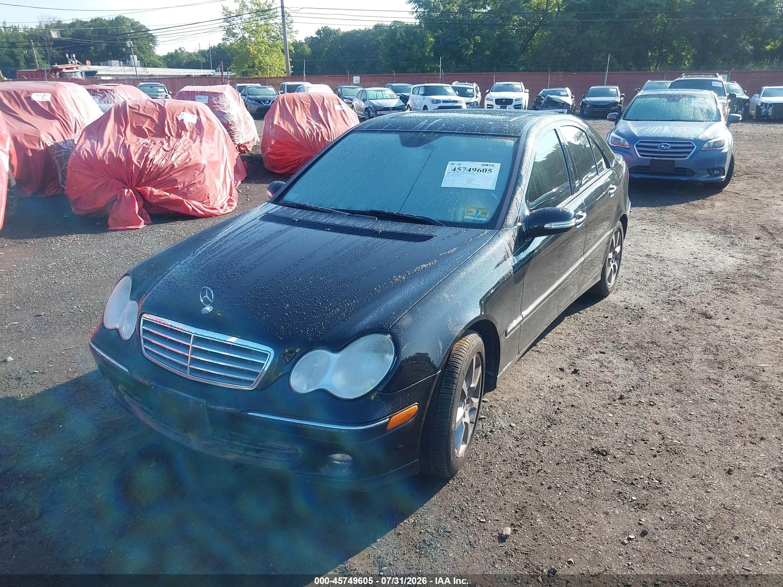 2007 Mercedes-benz C 350 Luxury 4matic Black vin: WDBRF87J17F846985